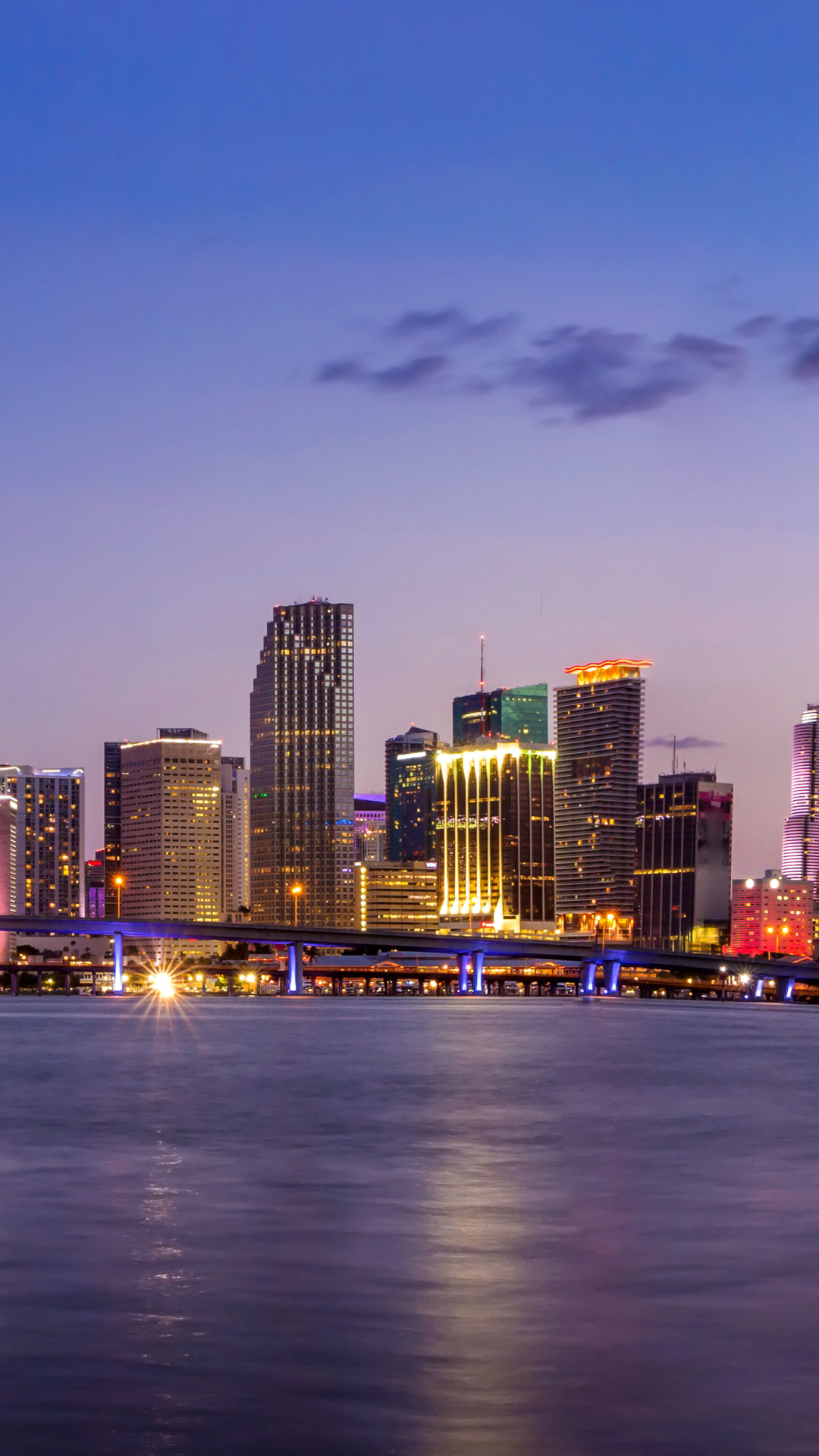 Miami Skyline, Man-made marvel, Modern architecture, Vibrant city, 1080x1920 Full HD Handy