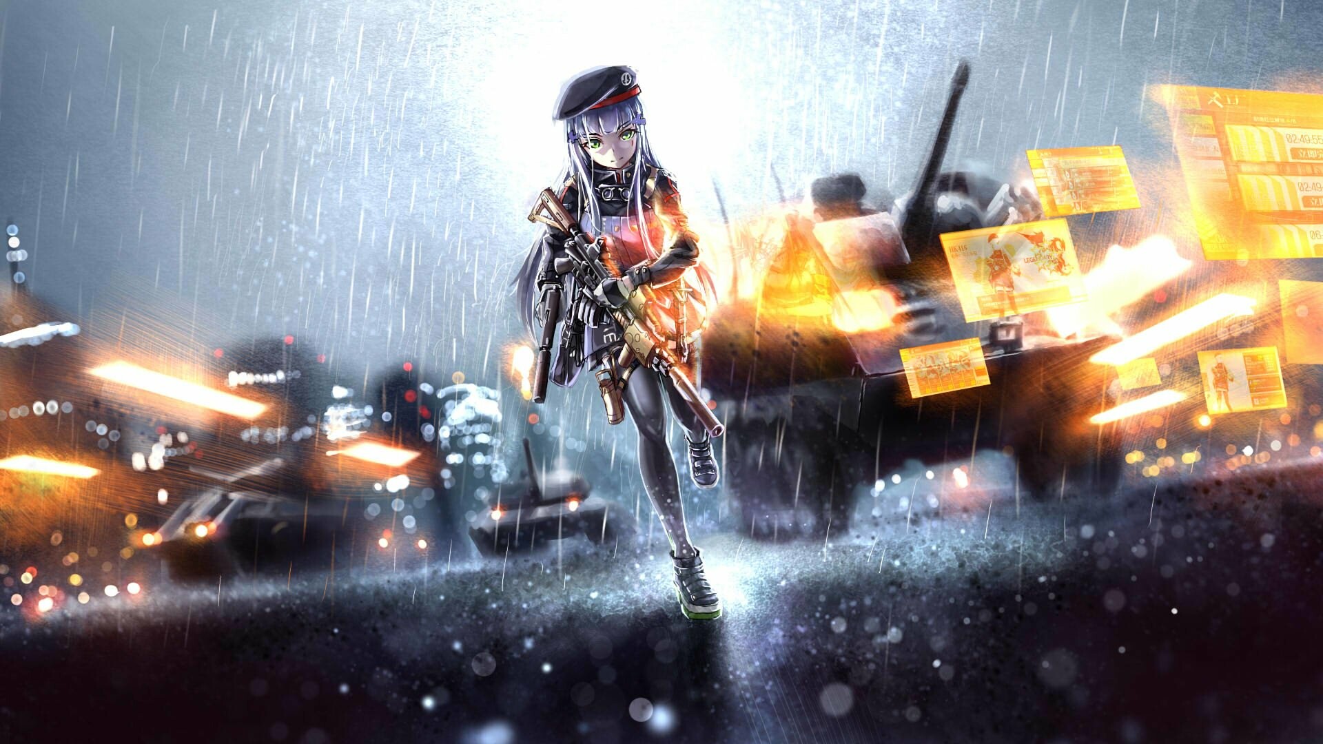 Battlefield 3: Game series, Focus on large-scale, online multiplayer battles. 1920x1080 Full HD Background.