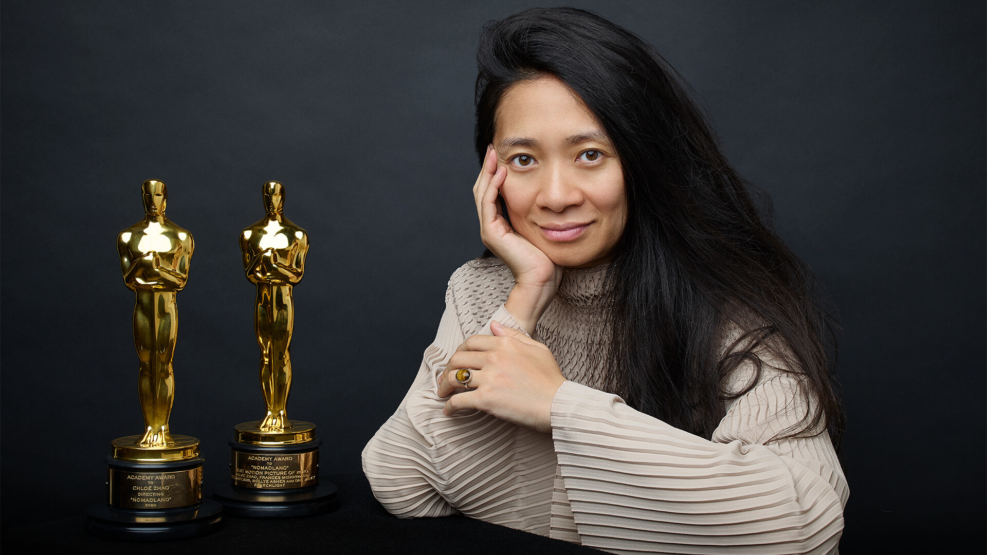 Chloe Zhao: Oscar History-Maker, The Director of 'The Eternals'. 1920x1080 Full HD Background.