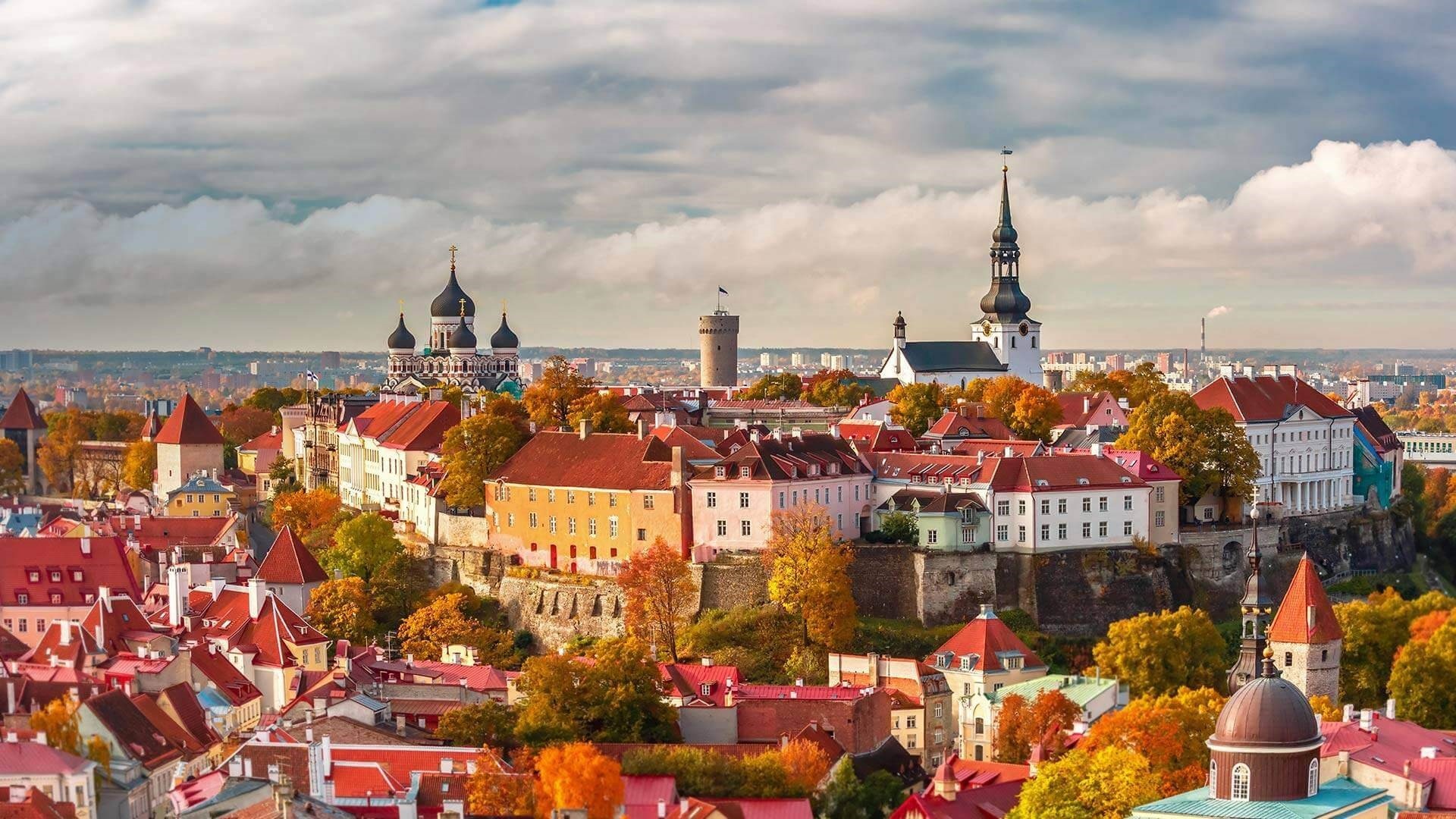 Tallinn Independence Day, Historic old town, Microsoft wallpapers, Estonia, 1920x1080 Full HD Desktop
