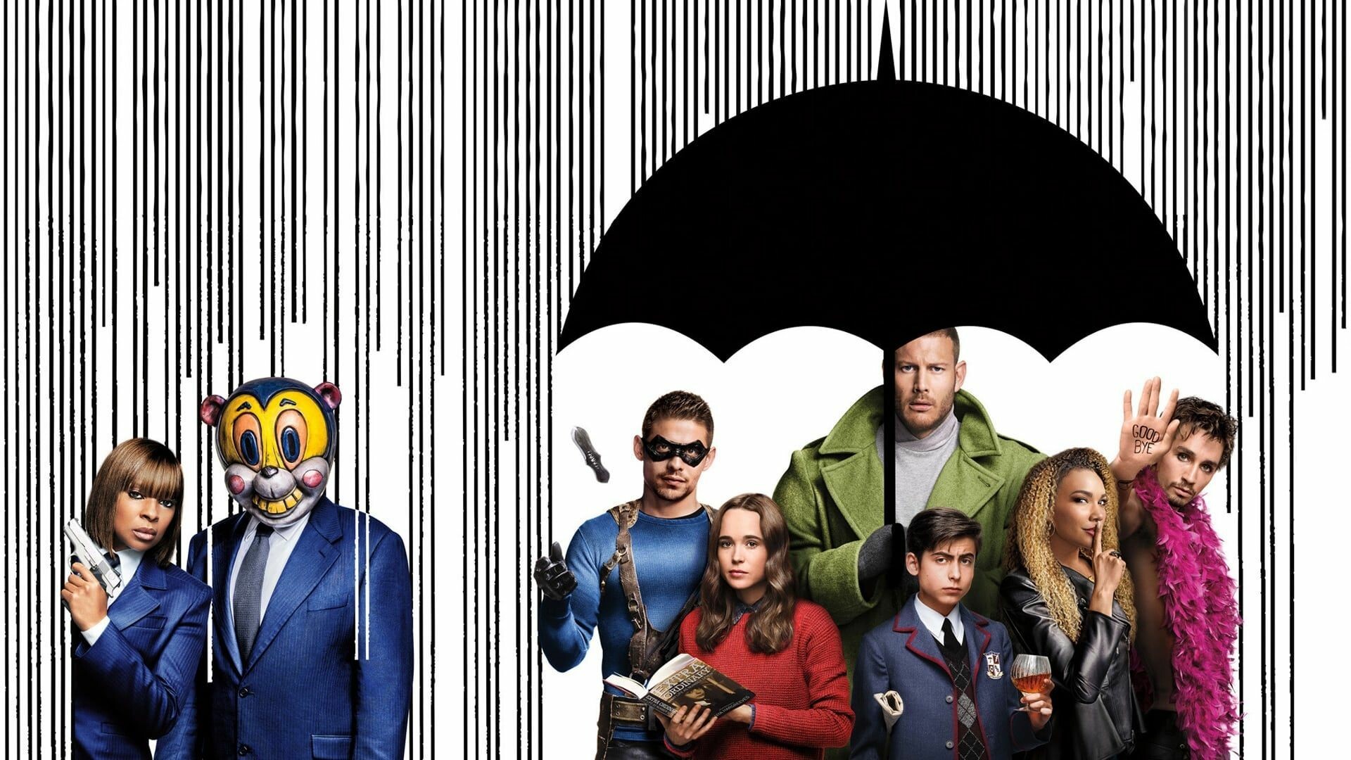 The Umbrella Academy: Netflix's series, Based on short comics by My Chemical Romance. 1920x1080 Full HD Background.