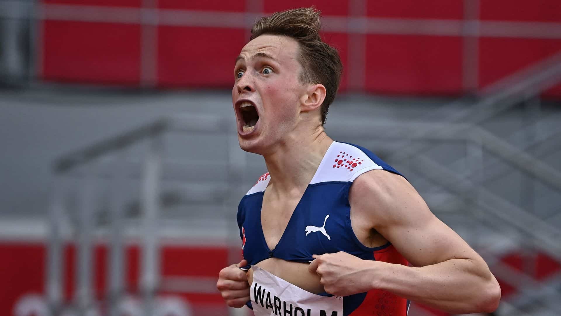 Karsten Warholm, Olympics, Sub-46 seconds, 400m hurdles, 1920x1080 Full HD Desktop
