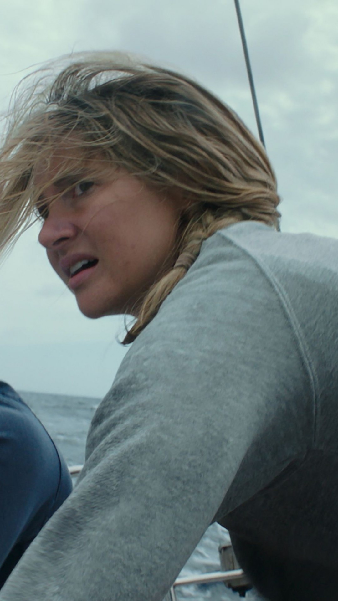Adrift movie, Shailene Woodley, Sam Claflin, Riveting performances, 1080x1920 Full HD Phone
