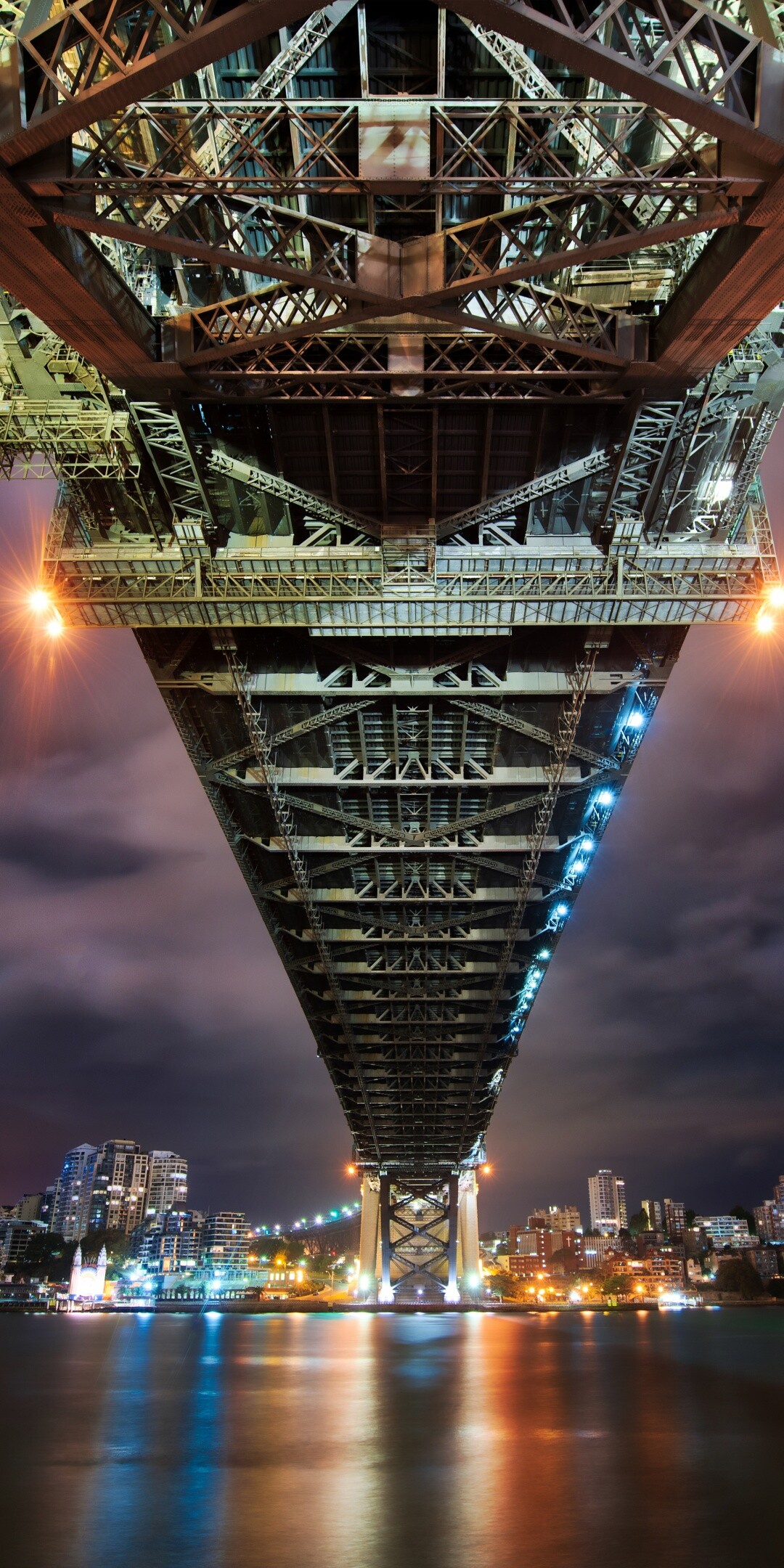 Australia: Sydney Harbor Bridge, One of the world's most recognizable landmarks, Cityscape. 1080x2160 HD Wallpaper.