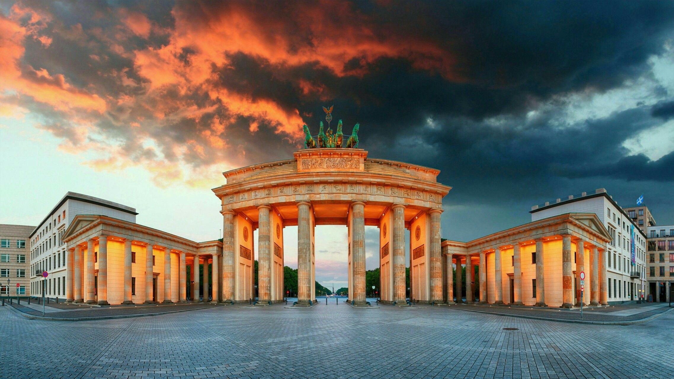 Wunderschöner Blick auf das Brandenburger Tor, 2280x1280 HD Desktop