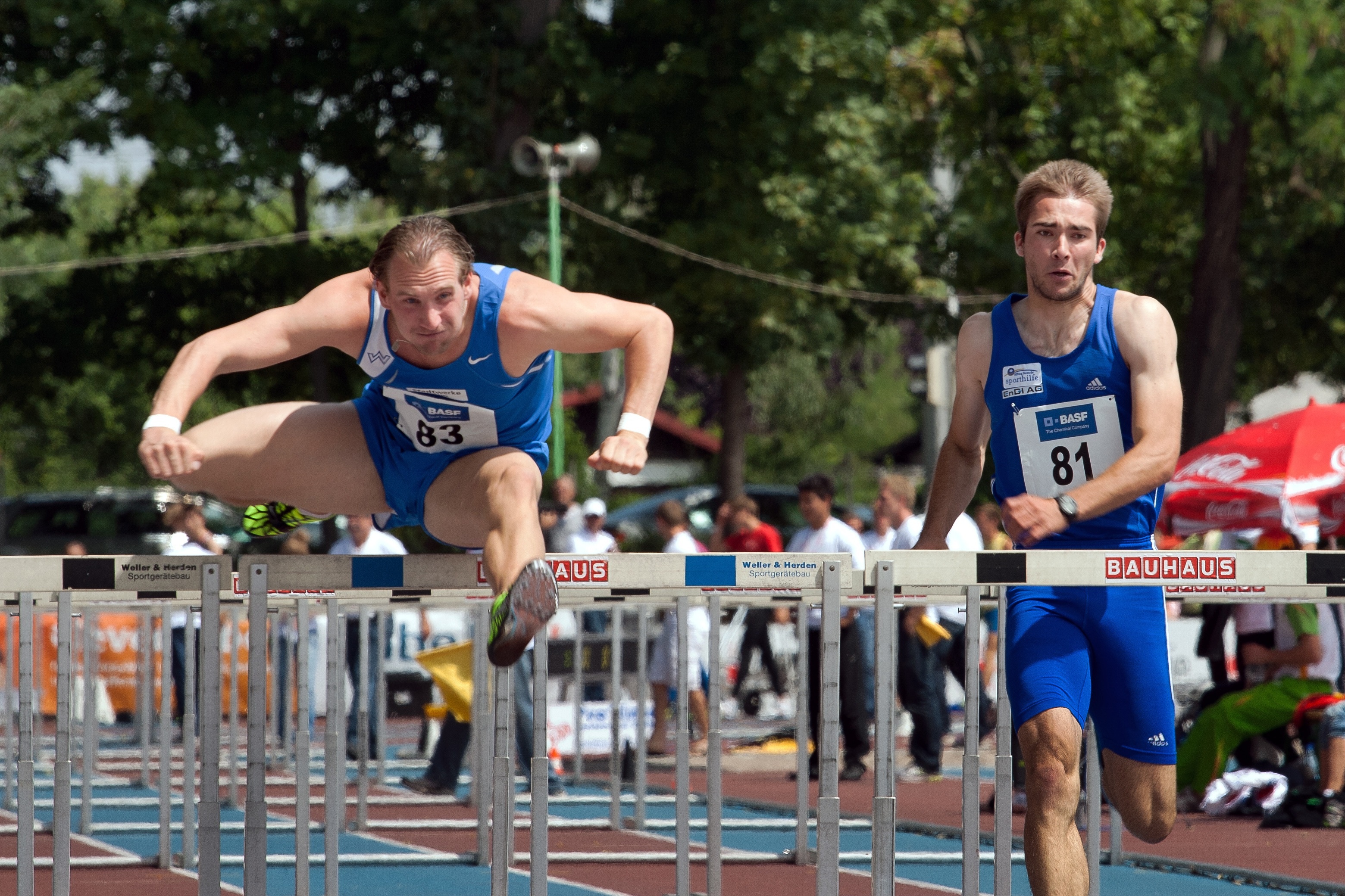 Hurdling: 110 meters hurdles, Track and field athletics, Middle distance running, Sprint. 3120x2080 HD Background.
