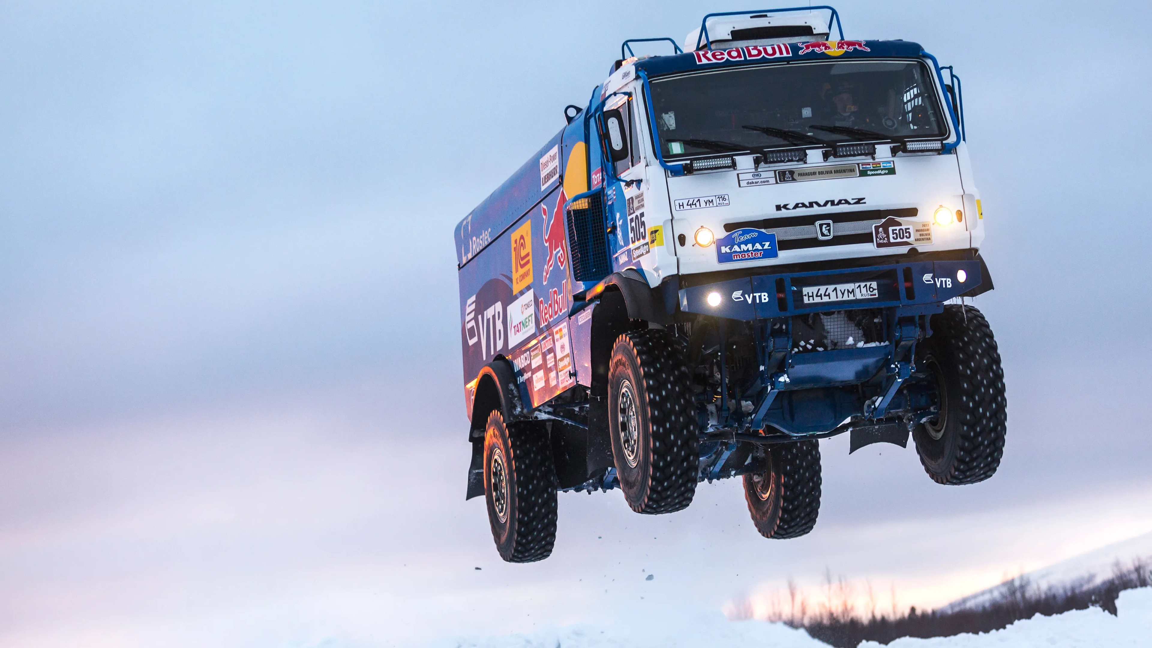 Dakar Rally: Kamaz Master Dakar truck, Russian truck manufacturer, Thousands of miles of harsh terrain. 3840x2160 4K Background.
