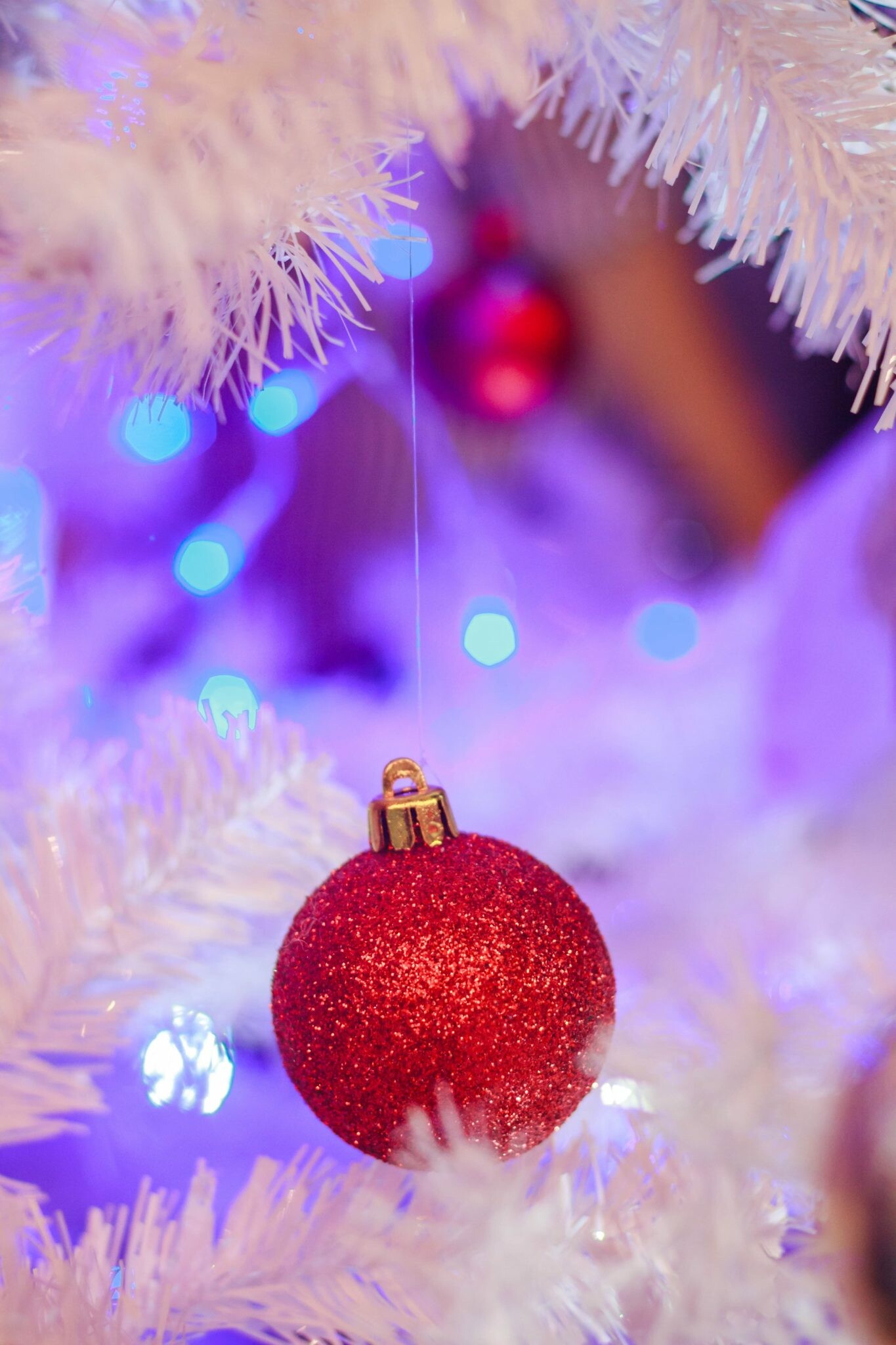 Christmas Ornament: Xmas tree toy, Holiday, Light. 1370x2050 HD Wallpaper.