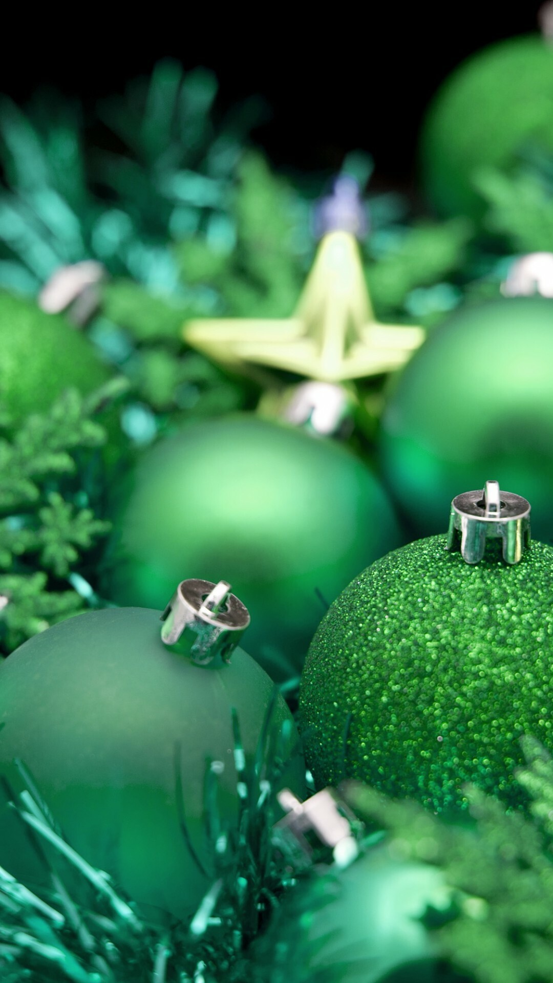 Christmas Ornament: Xmas, New Year, Balls, Decorations, Star, Holiday. 1080x1920 Full HD Wallpaper.