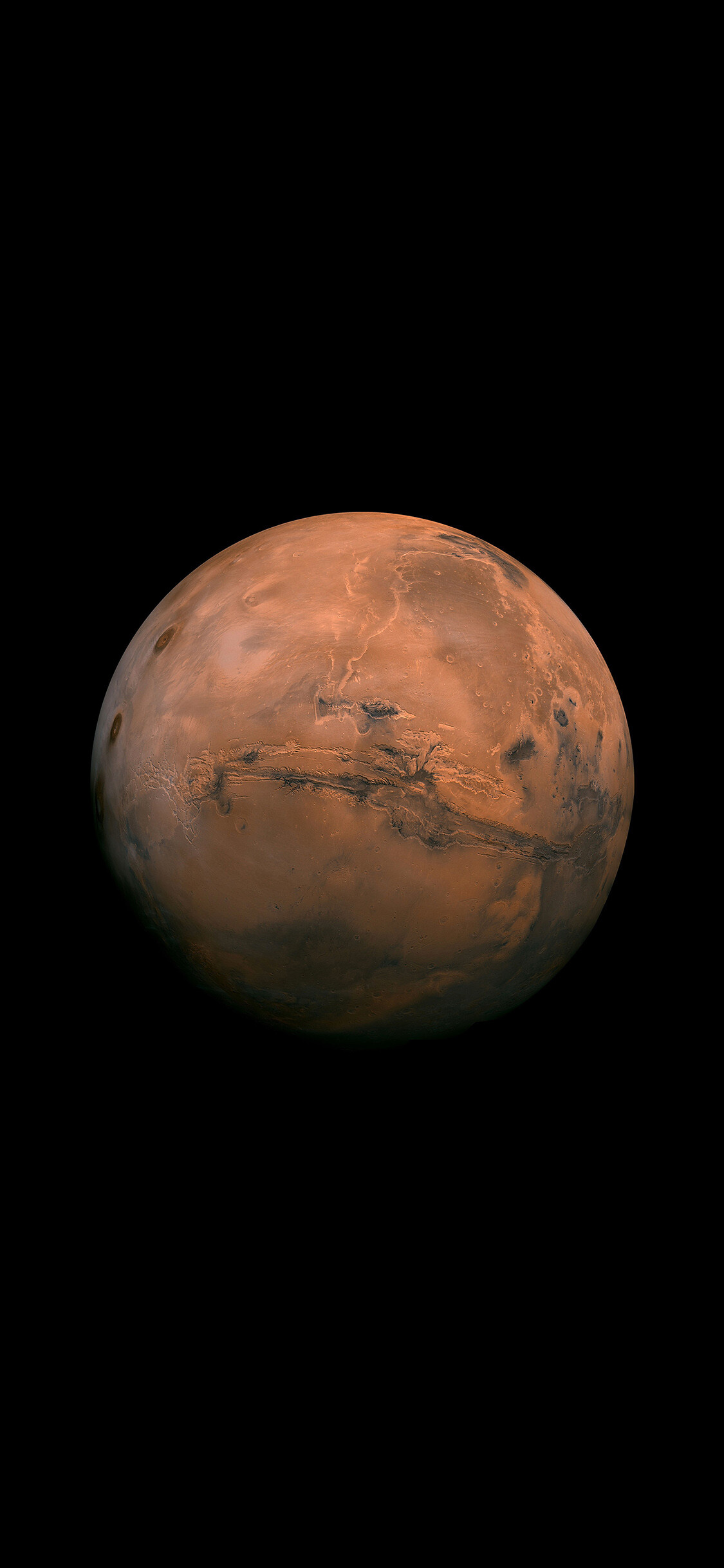 Mars: The planet has an equatorial radius of 2,110 miles. 1130x2440 HD Wallpaper.
