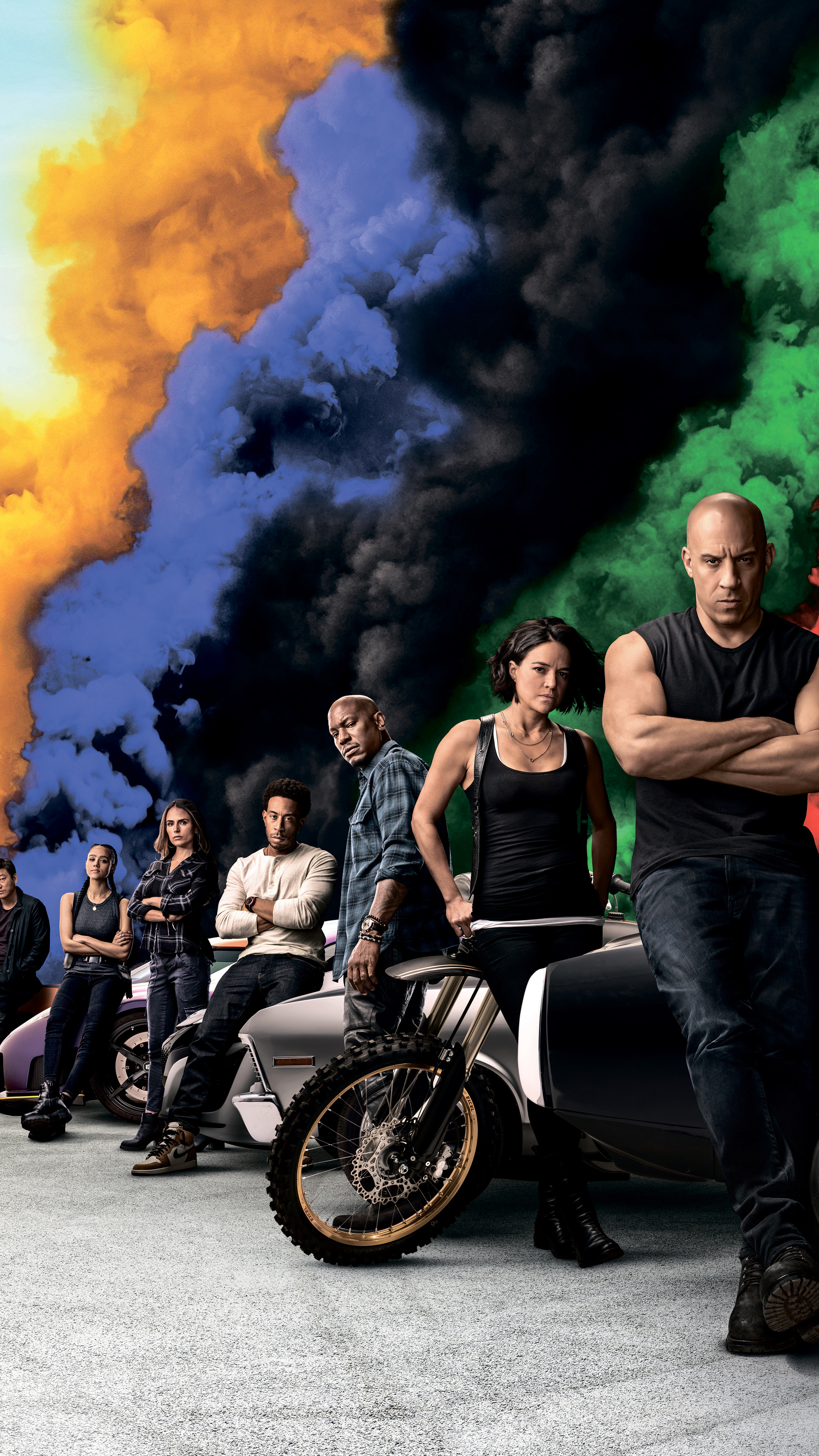 F9 movie, Fast and Furious cast, 8k poster, 2160x3840 4K Phone