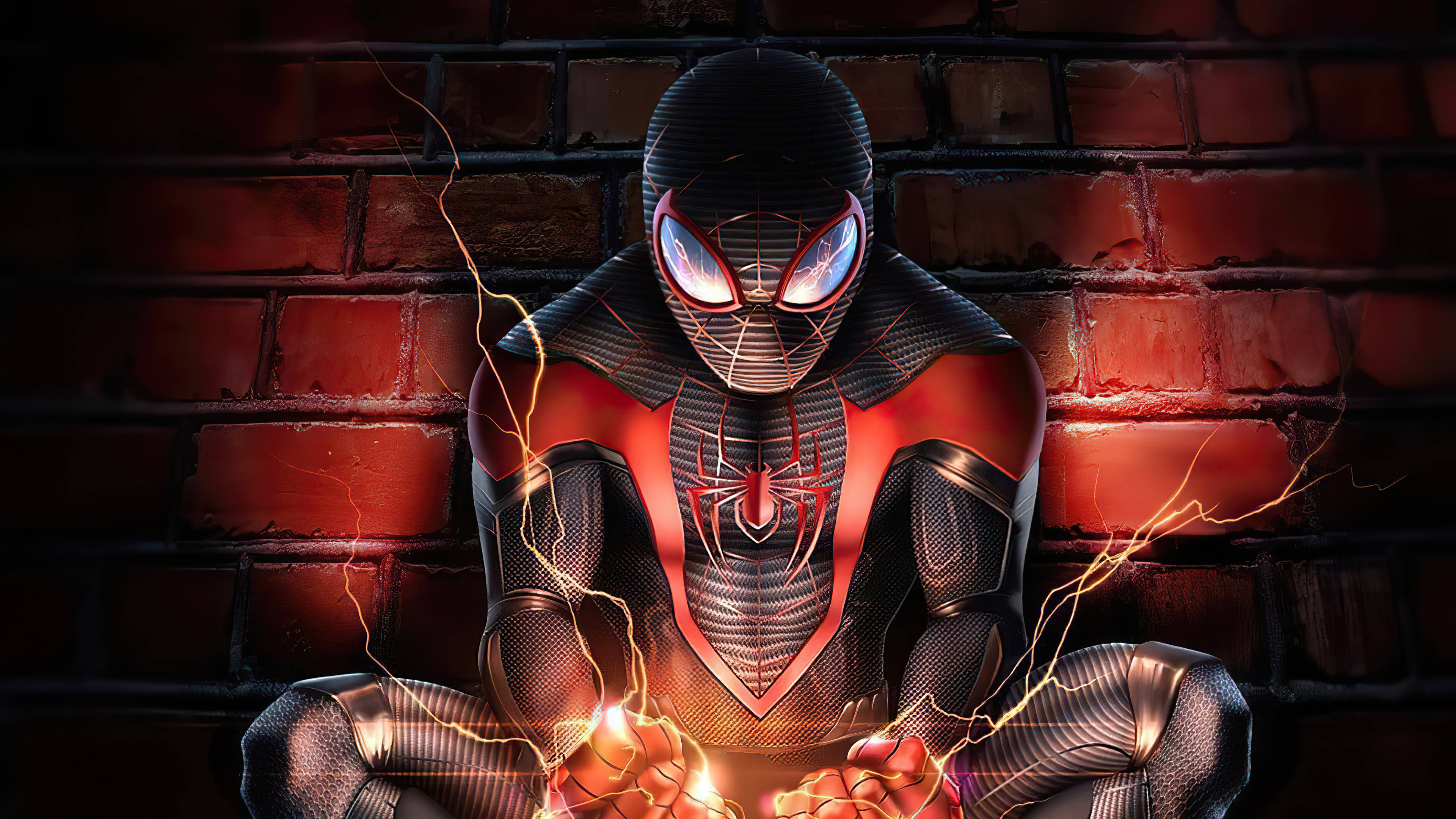 Spider-Man, Dark suit, Ultra HD, 3840x2160 4K Desktop