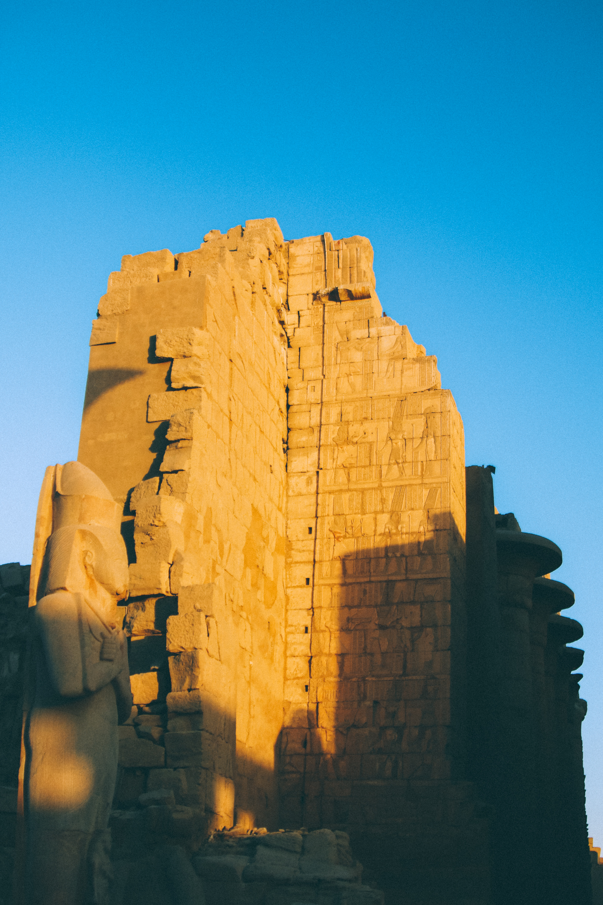 Karnak Temple, Golden hour, Luxor, Passport photograph, 2000x3000 HD Phone