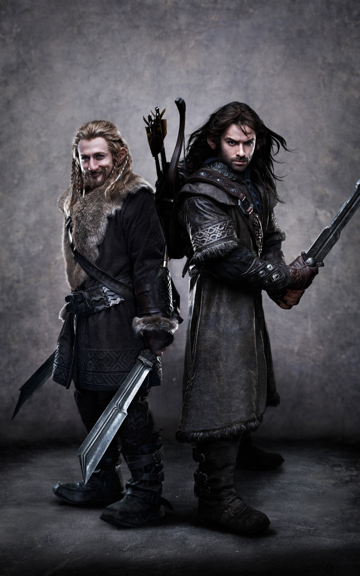 Dwarf: The Hobbit brothers, Kili, Fili, Tolkien characters. 1200x1920 HD Wallpaper.
