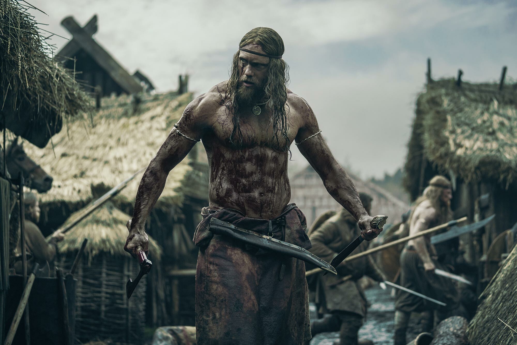 The Northman: Alexander Skarsgard as Amleth, a Viking warrior prince. 2000x1340 HD Wallpaper.