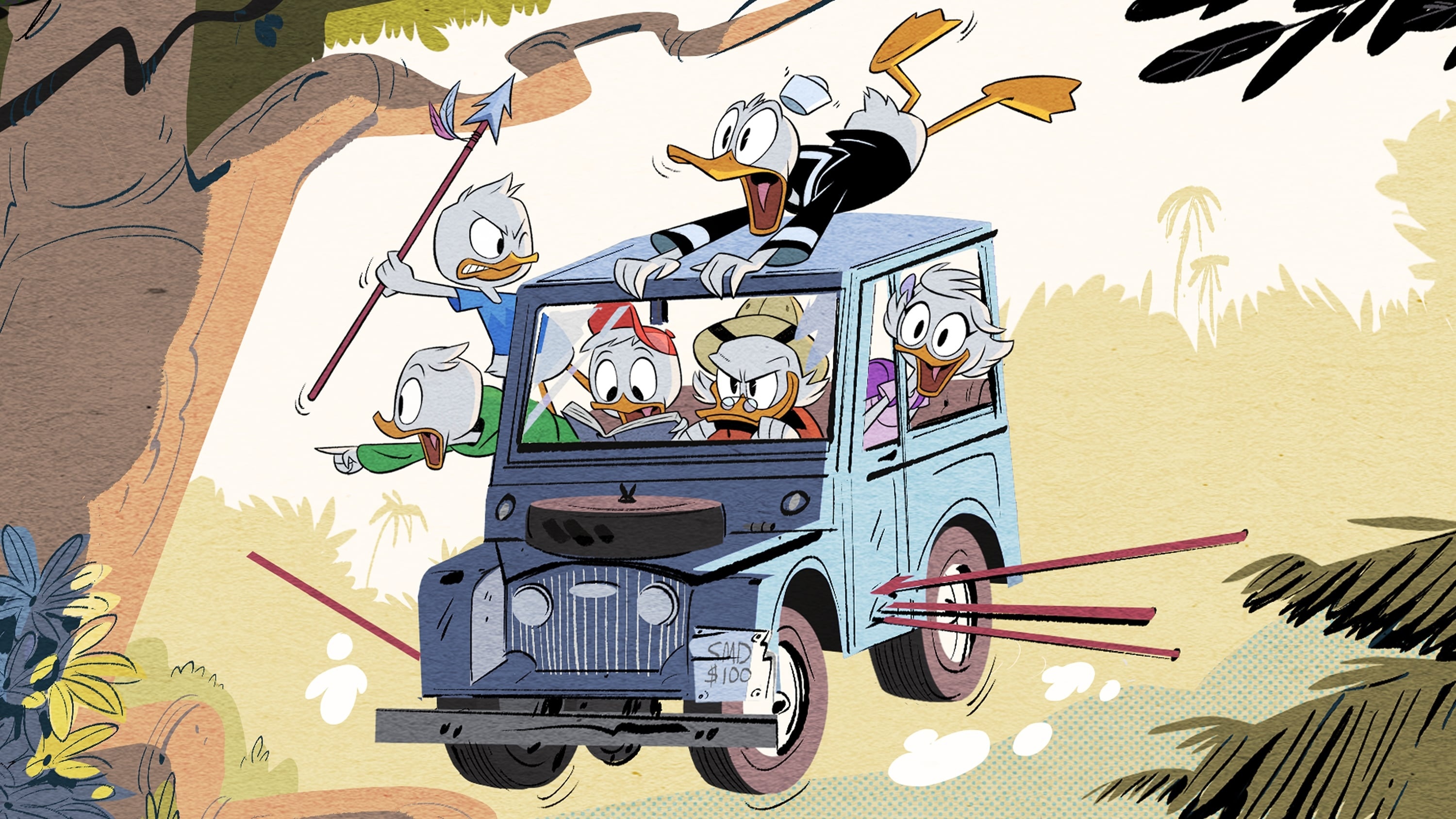 DuckTales Animation, TV series, Animated adventure, Duckburg, 3000x1690 HD Desktop