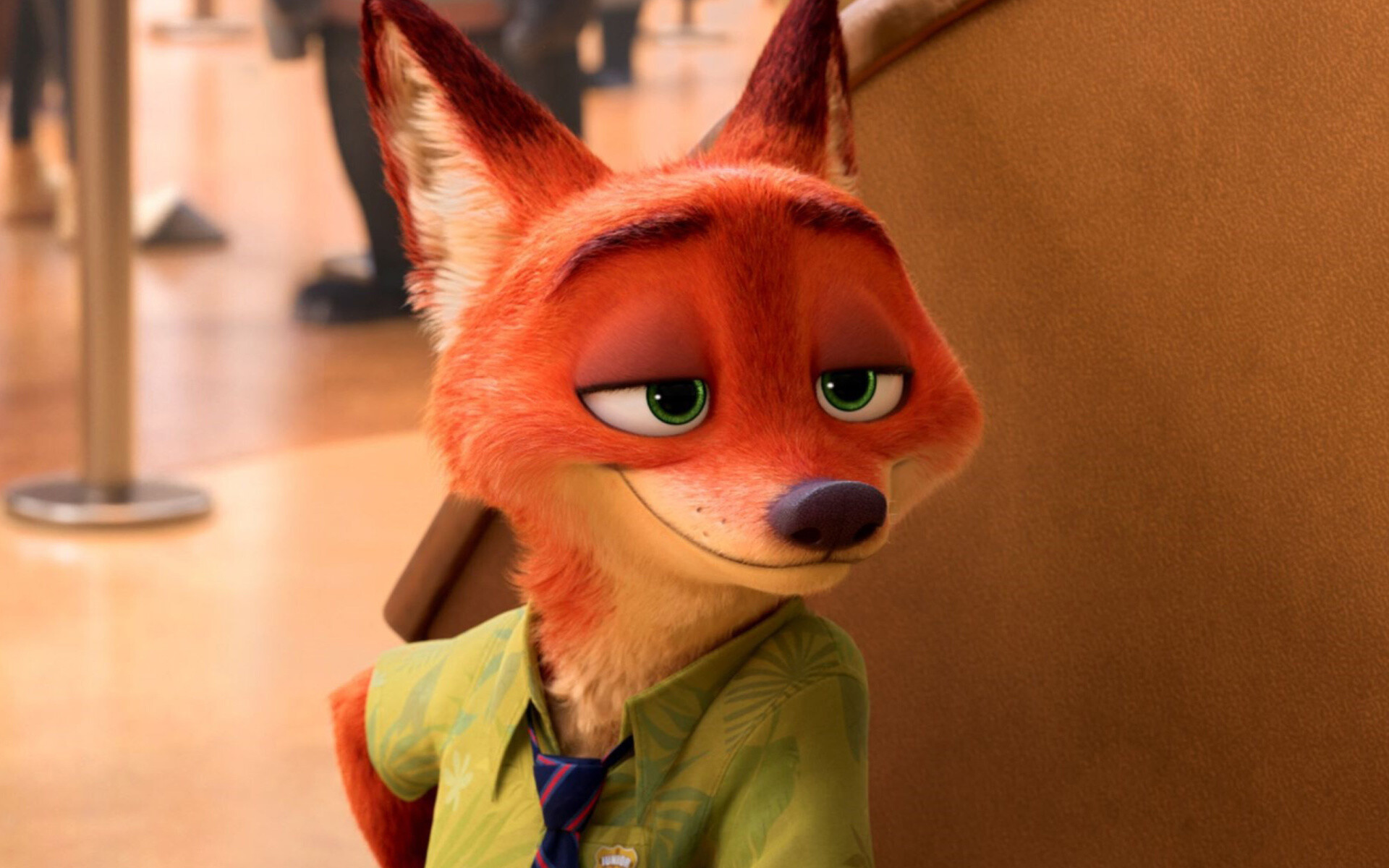 Zootopia: Jason Bateman as Nick Wilde, a sly red fox who is a small-time con artist. 1920x1200 HD Background.