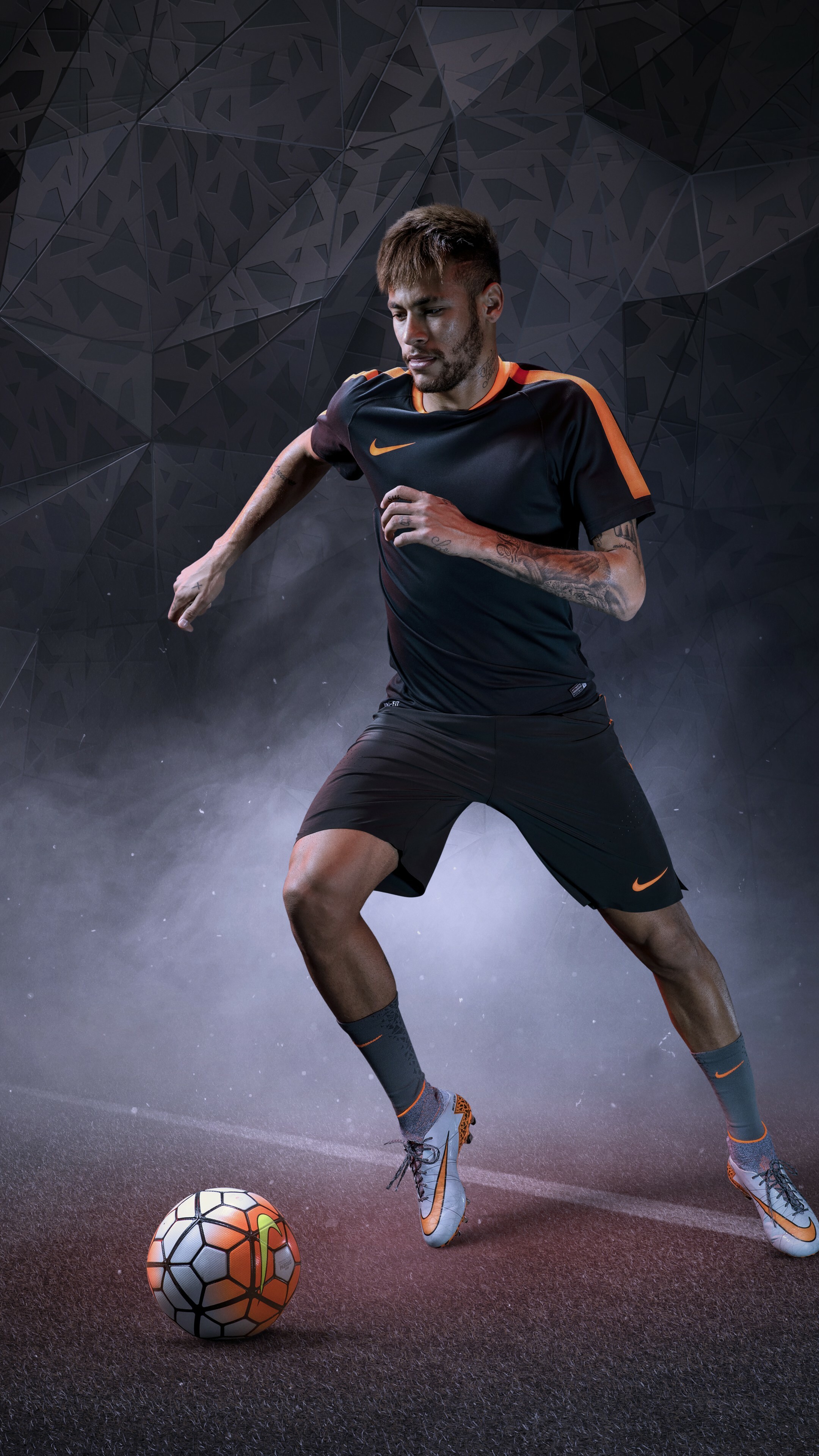 Neymar wallpaper, Nike football, Barcelona pride, Sports excellence, 2160x3840 4K Phone