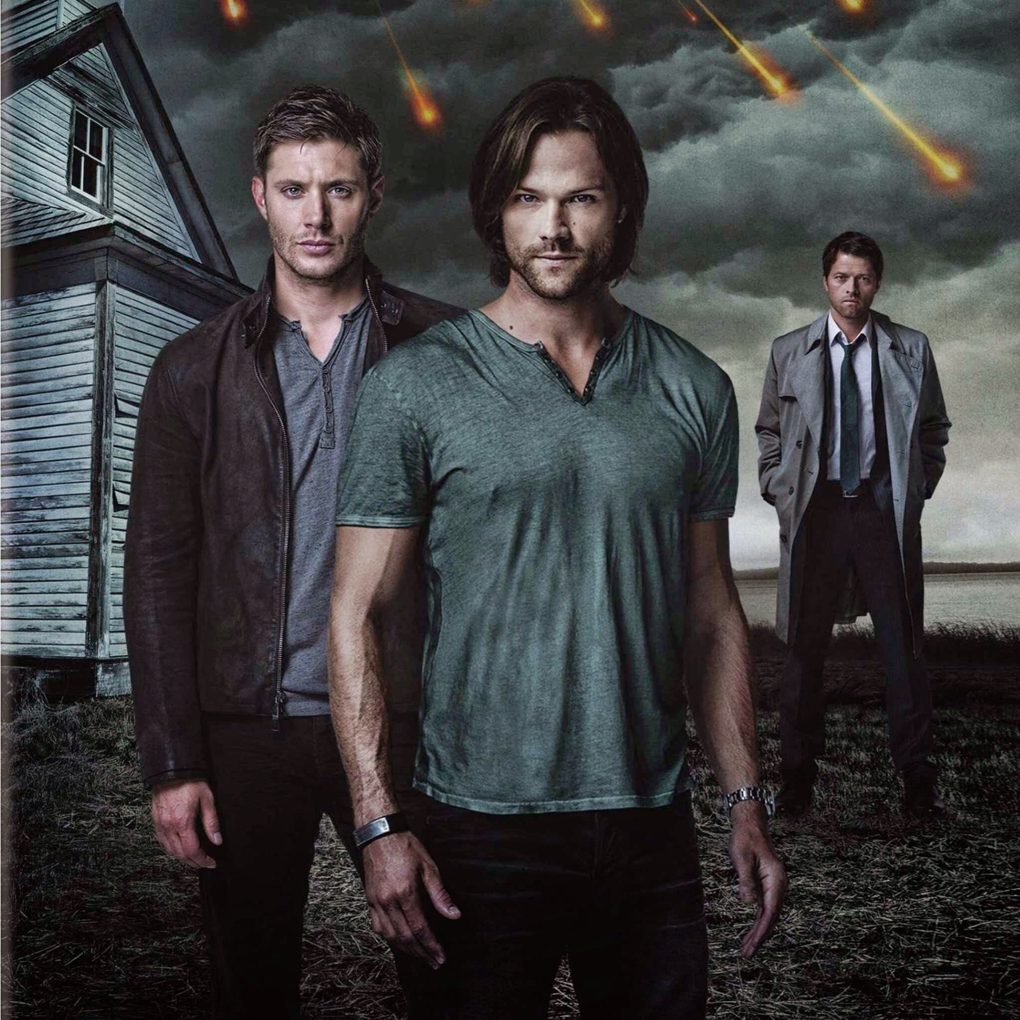 Dean Winchester, Sam Winchester, Castiel, Supernatural, 2050x2050 HD Phone