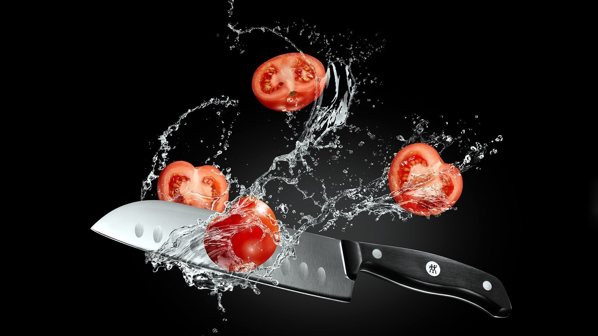 Knife and tomato wallpapers, Widescreen backgrounds, Culinary art, Digital design, 1920x1080 Full HD Desktop