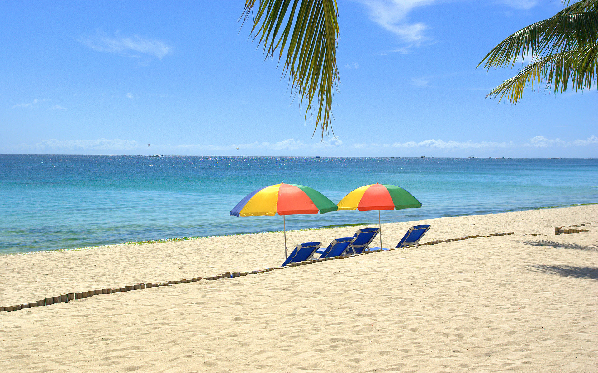 Beach Umbrella: A structure designed to provide cover from the sun. 1920x1200 HD Wallpaper.