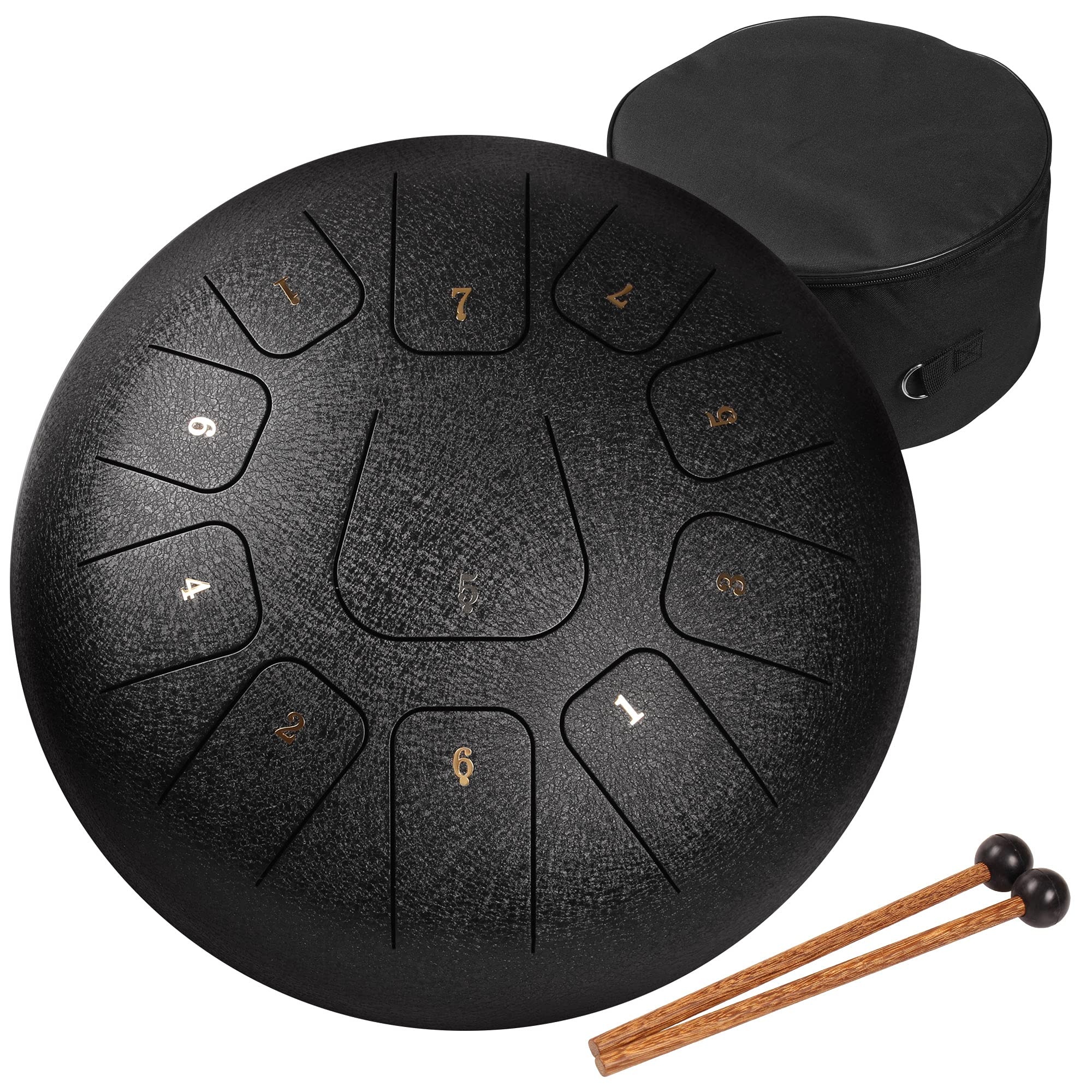 Hang (Instrument): Amkoskr 12 inches 30 cm steel tongue drum, 11 notes, Percussion instrument, Pure and ethereal sound. 2000x2000 HD Wallpaper.