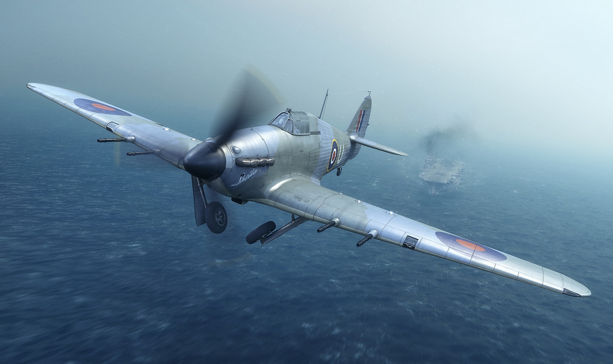 Hawker Hurricane aircraft, HD wallpapers, Historical background, Warbird beauty, 2050x1220 HD Desktop