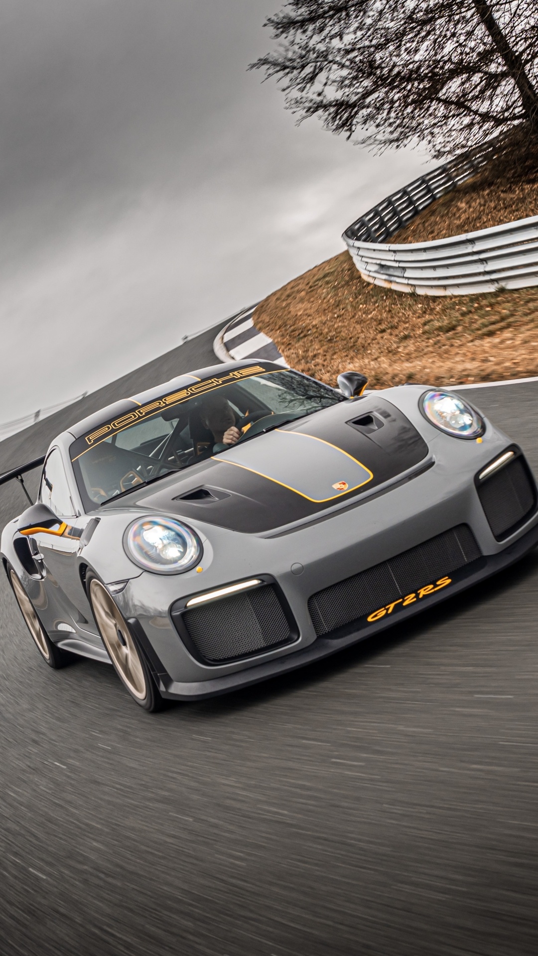 Sports Car: Porsche 911 GT2 RS, A symbol of passion and automotive excellence. 1080x1920 Full HD Wallpaper.