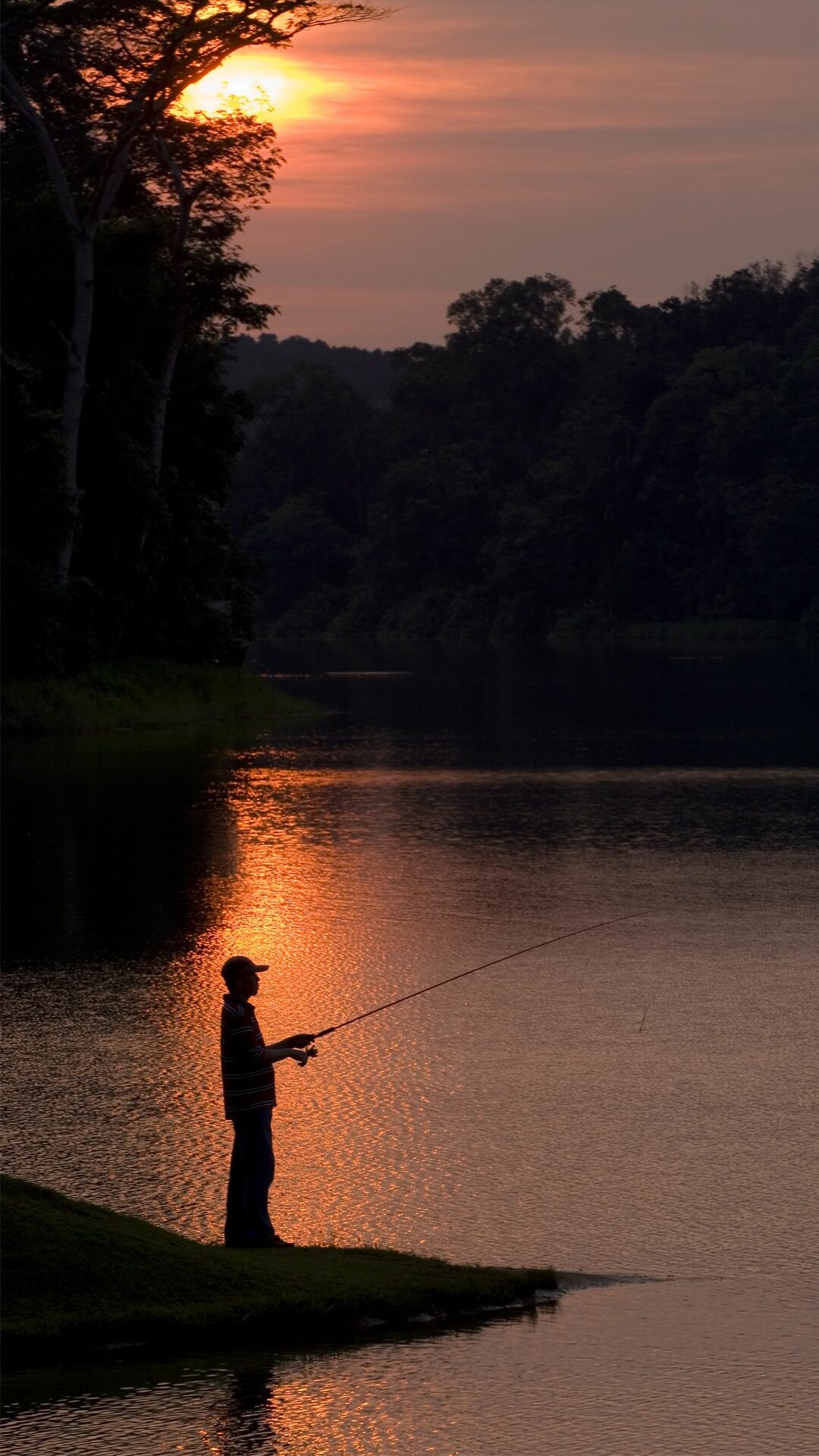 Fisherman, Artistic expressions, Fishing passion, Outdoor lifestyle, 1080x1920 Full HD Phone