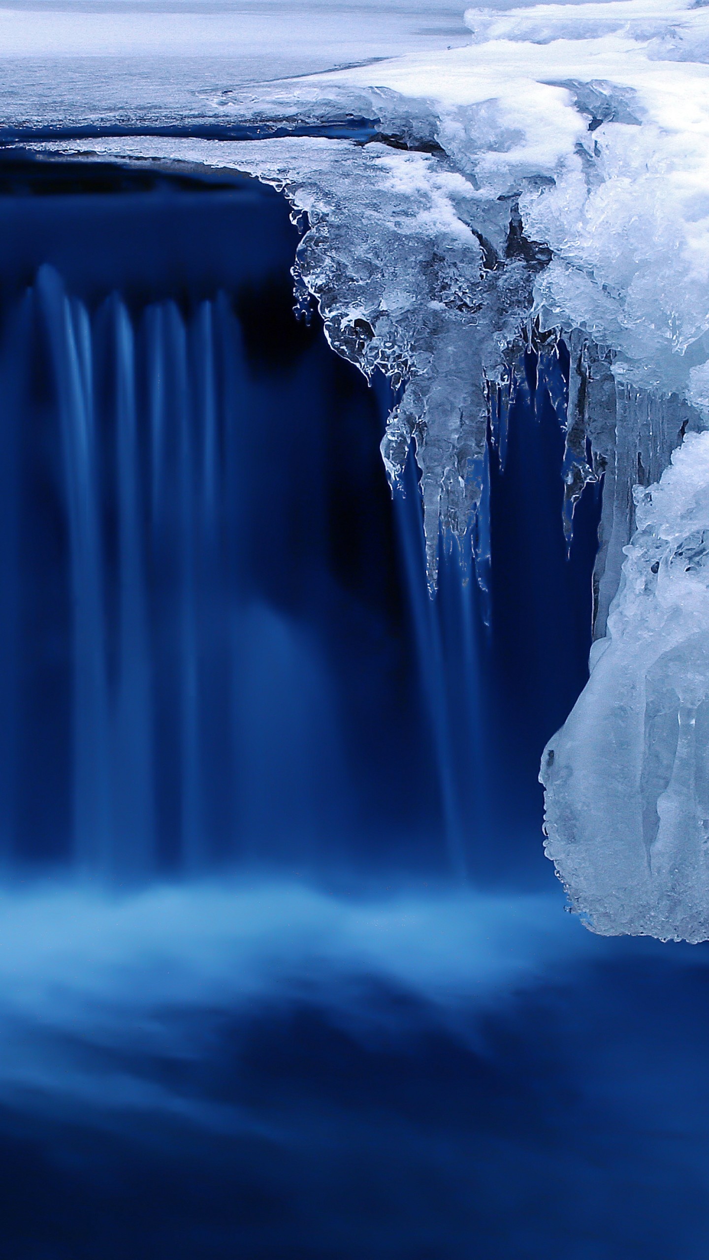 Waterfall, Ice Wallpaper, 1440x2560 HD Phone