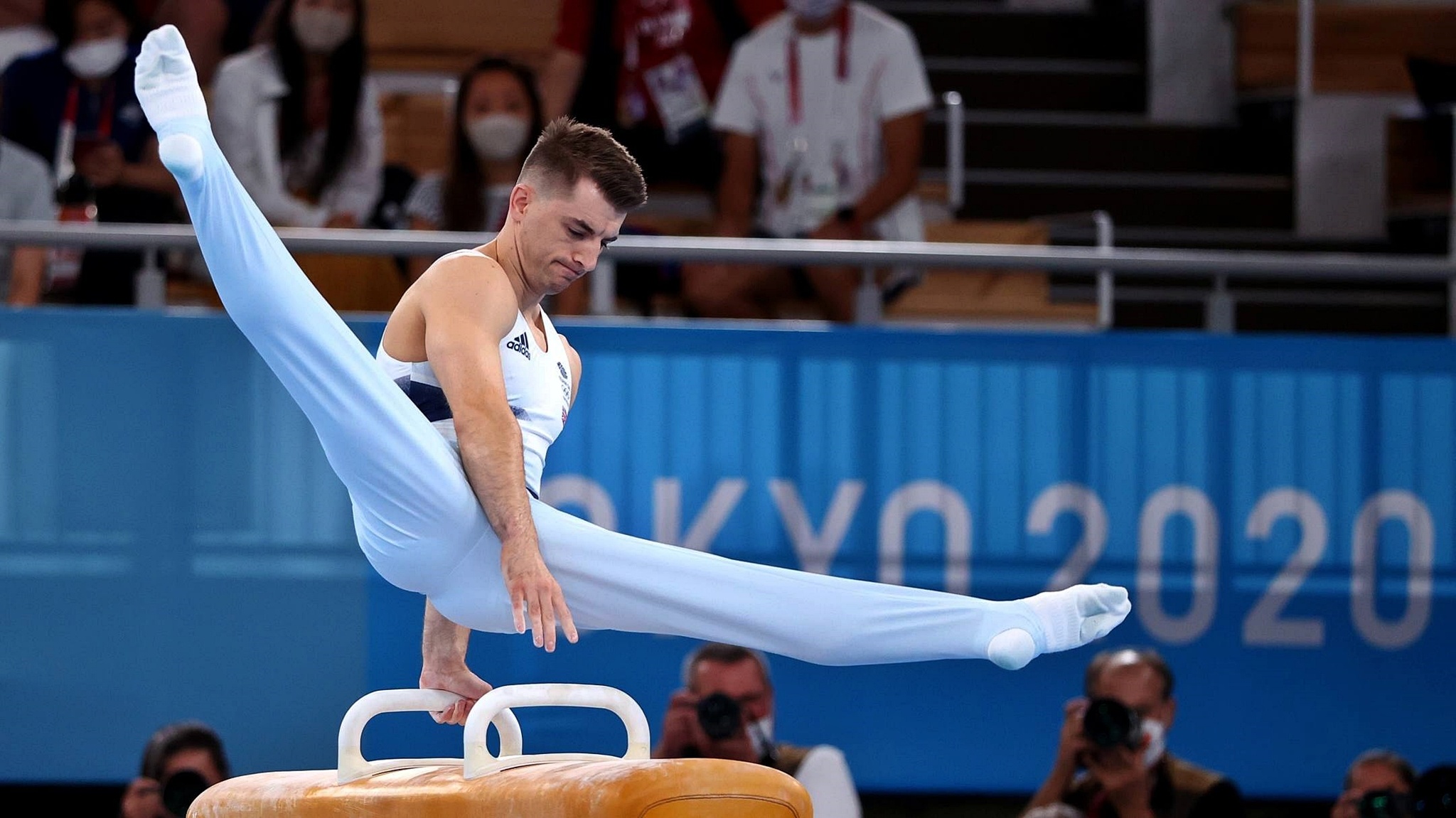 Pommel Horse (Gymnastics): Max Whitlock, 2020 Summer Olympics in Tokyo, Three World titles. 2050x1160 HD Wallpaper.