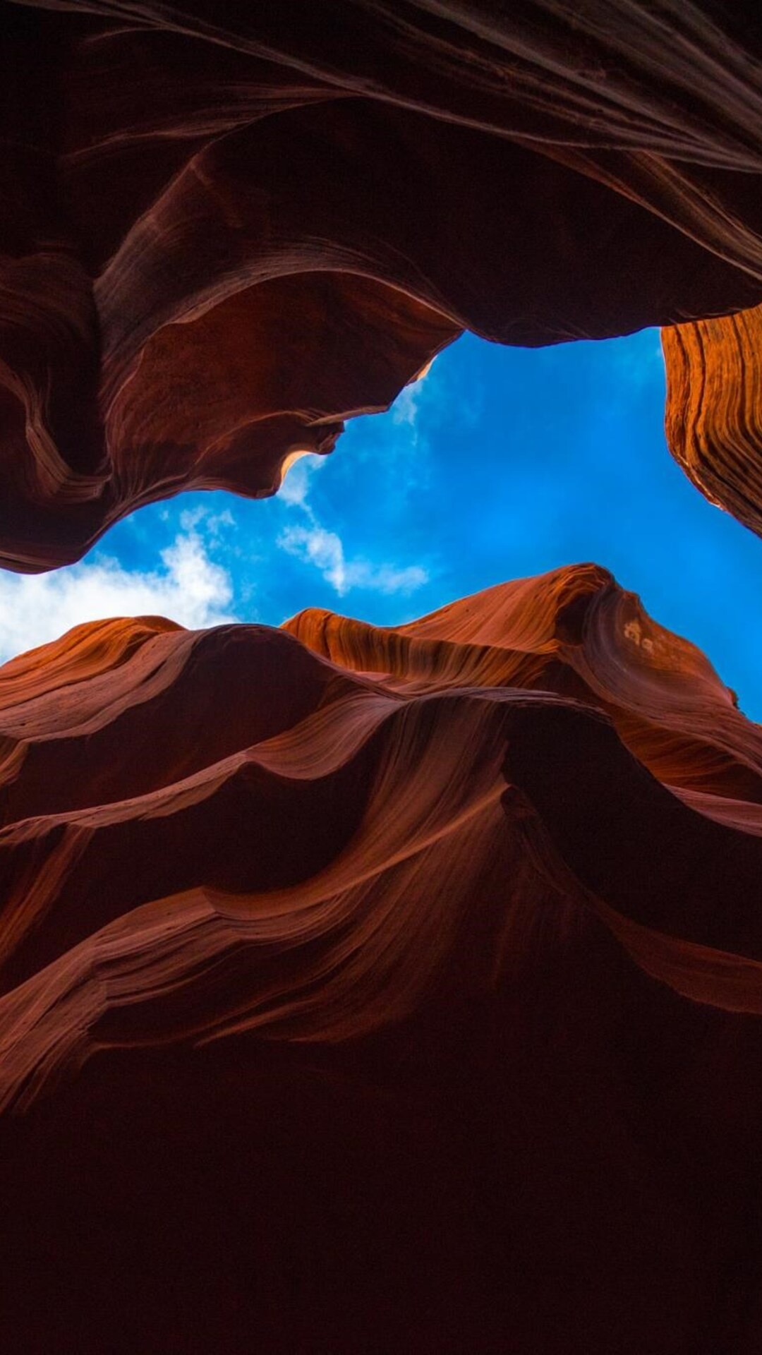 Antelope Canyon images, Vivid colors, Striking formations, Nature's artwork, 1080x1920 Full HD Phone