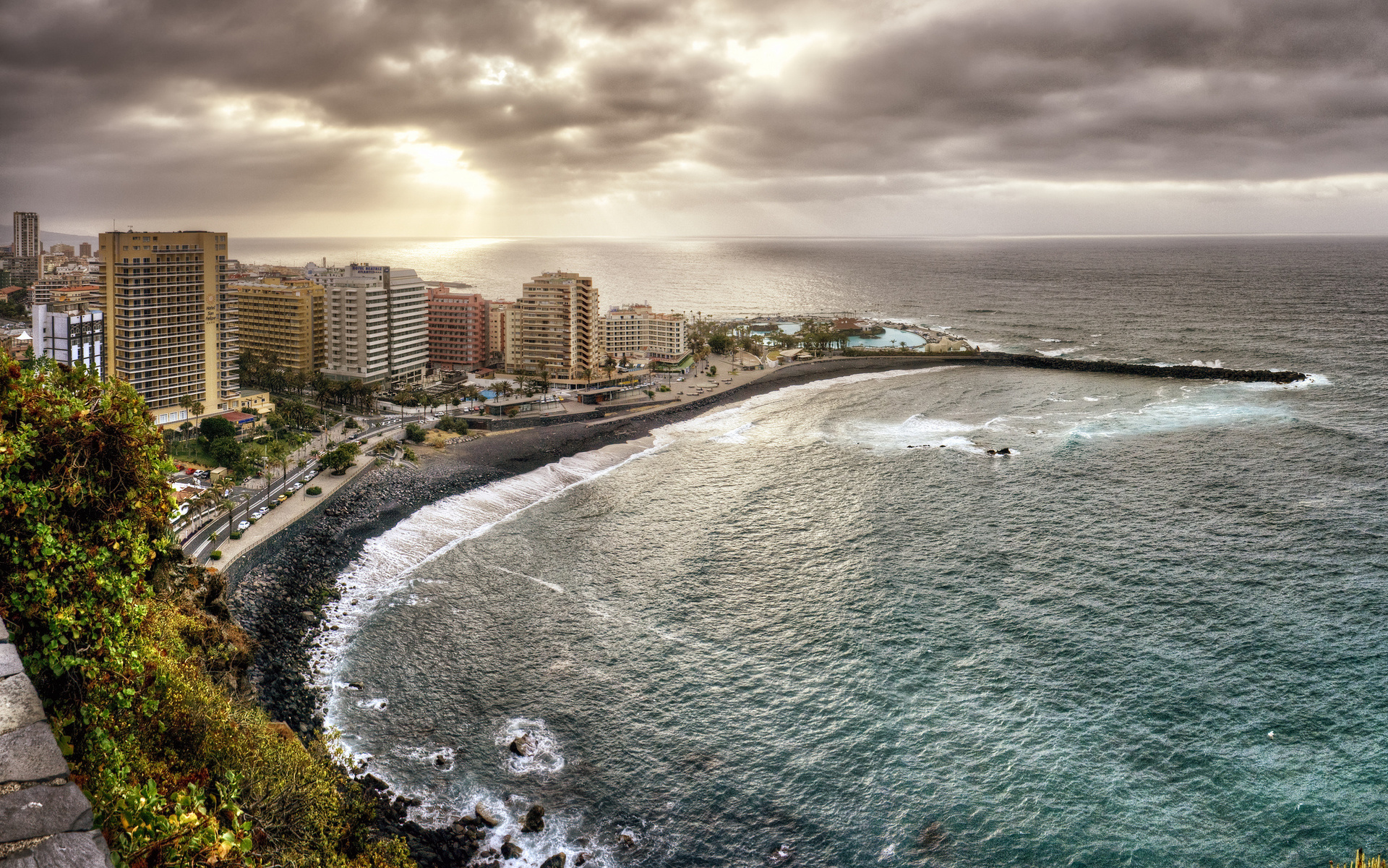 Beach, Ocean, Coast, Canary Islands, 1920x1200 HD Desktop