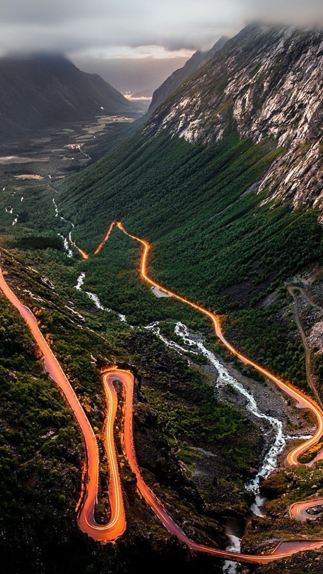 Norway: Trollstigen Serpentine Road, The country has a total area of 148,729 sq miles. 1080x1920 Full HD Wallpaper.