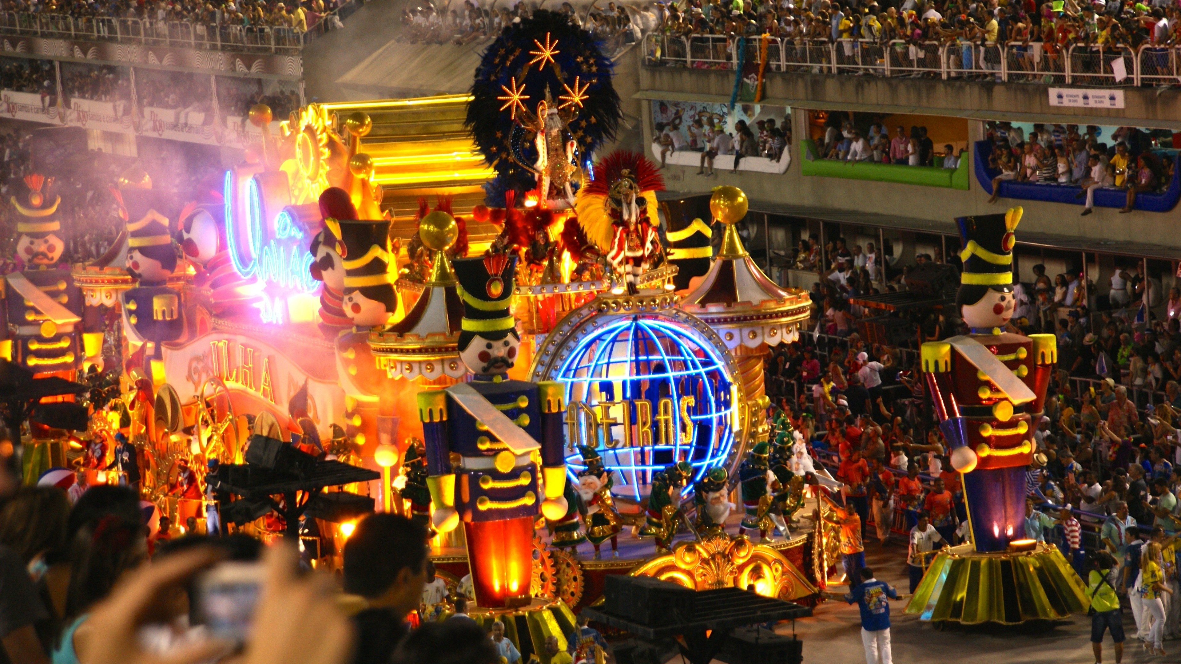 Rio carnival, Rio de Janeiro, Brazil wings, Holidays, 3840x2160 4K Desktop