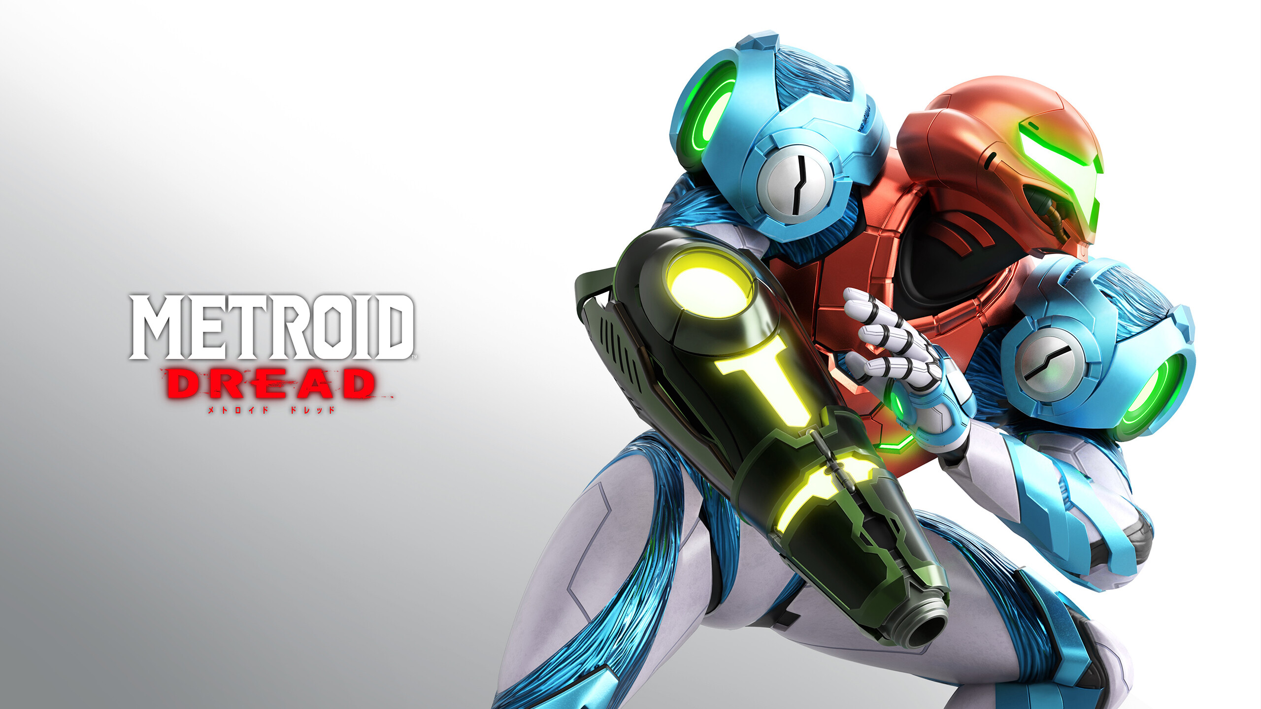 Metroid Dread: Samus Aran is typically seen wearing the Power Suit, a powered exoskeleton that protects her from most dangers she encounters and can be enhanced by power-ups collected during gameplay. 2560x1440 HD Wallpaper.