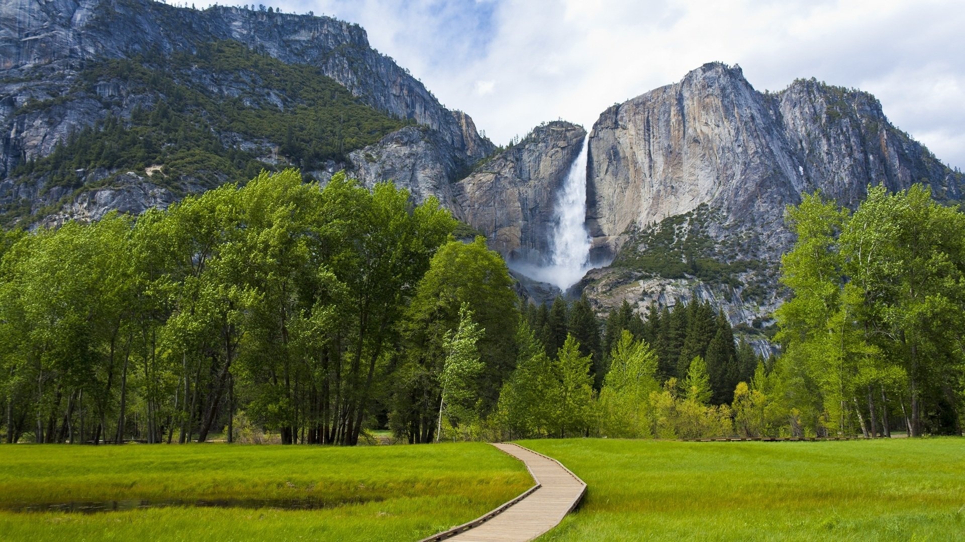 Yosemite National Park, Yosemite Falls, HD wallpaper, Majestic beauty, 1920x1080 Full HD Desktop
