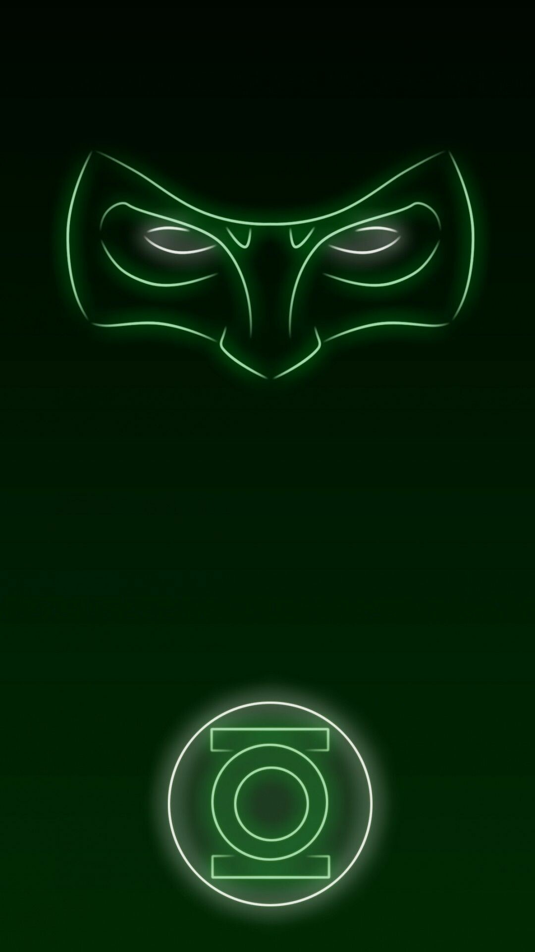 Green Lantern: Protectors of the galaxy, DC, Neon. 1080x1920 Full HD Background.