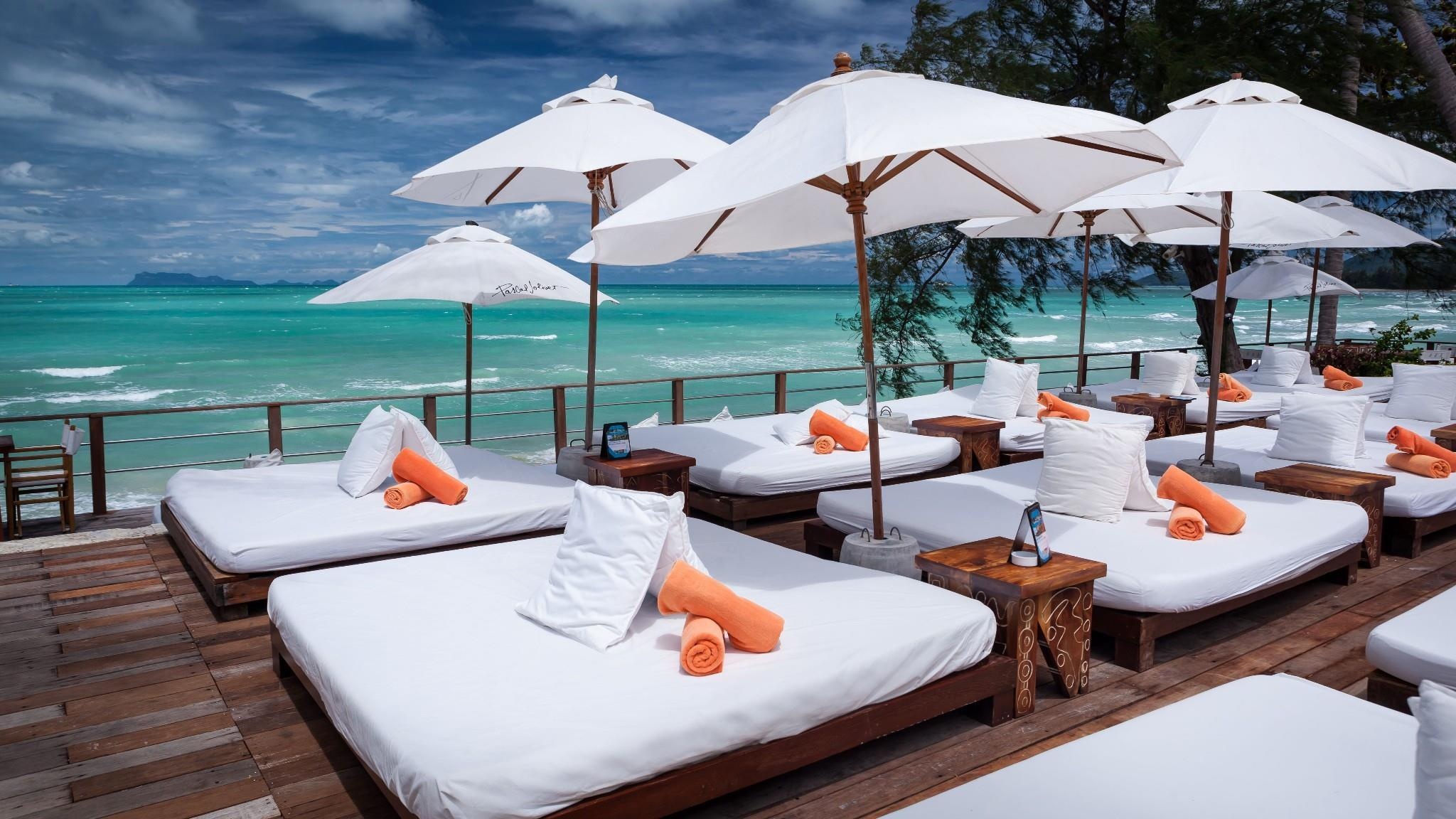 Nikki Beach Resort, Koh Samui getaway, Compare deals, Luxury accommodations, 2050x1160 HD Desktop