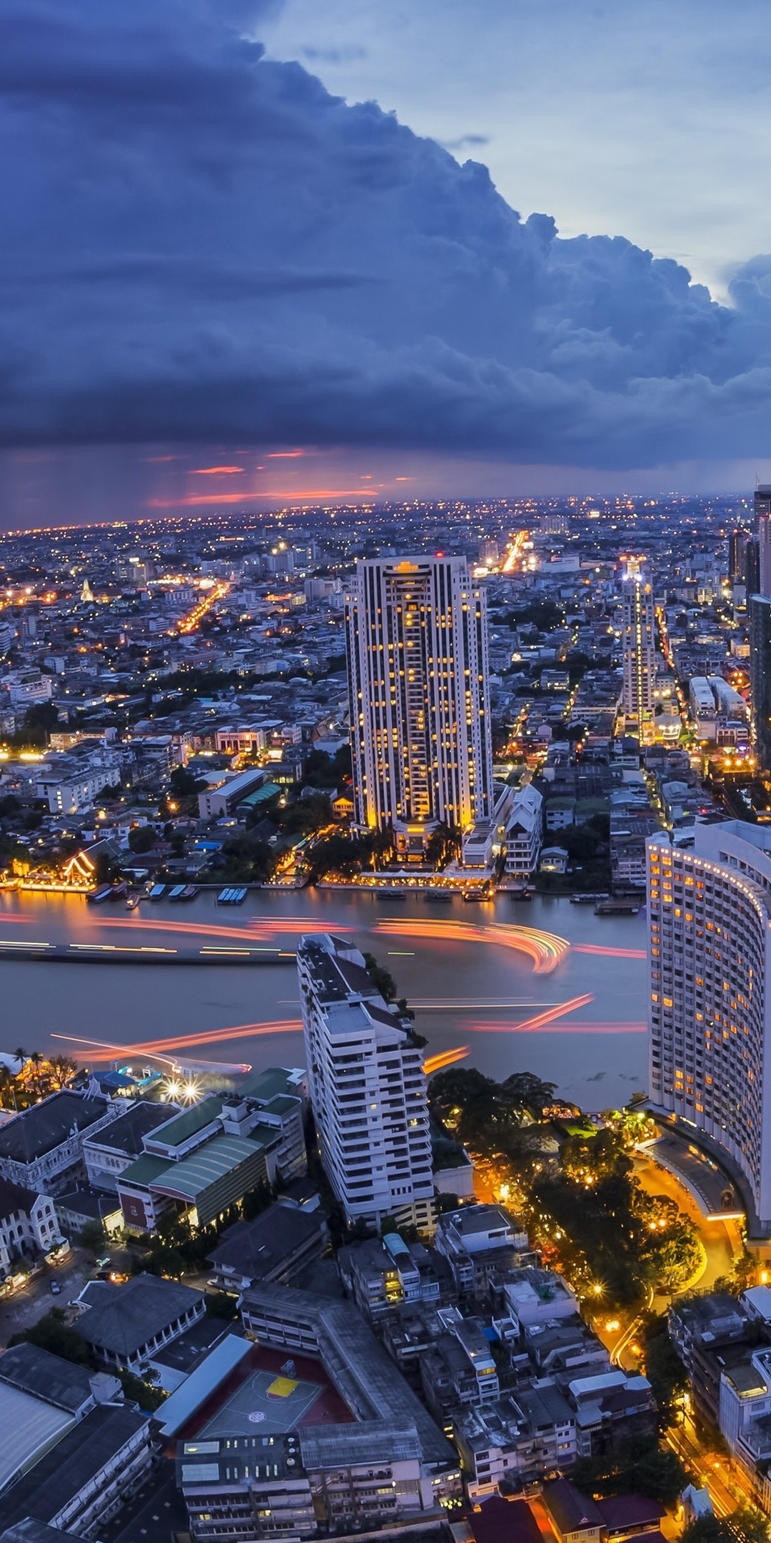 Bangkok: The center of industry, finance, government, retail, and education for all of Thailand. 1080x2160 HD Wallpaper.