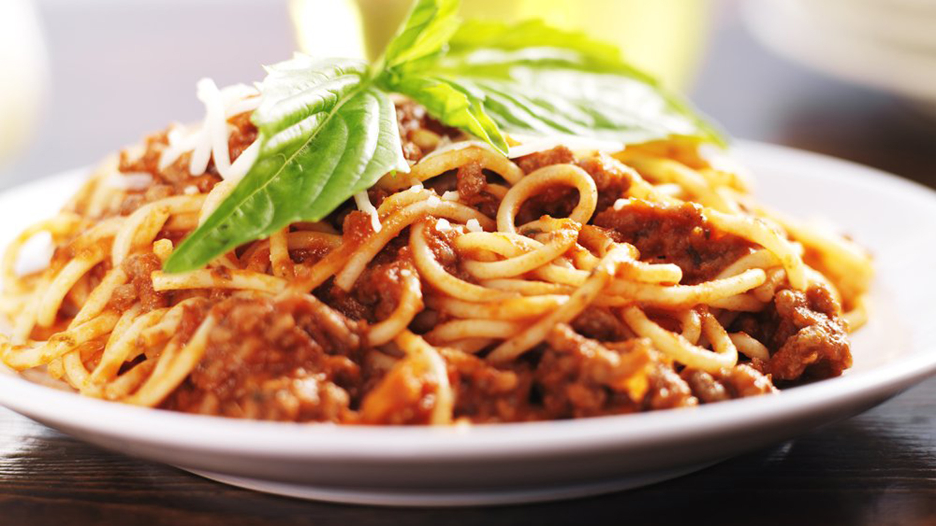 Pasta: Dishes can be vegetarian or include ingredients like meat, seafood, or vegetables. 1920x1080 Full HD Background.