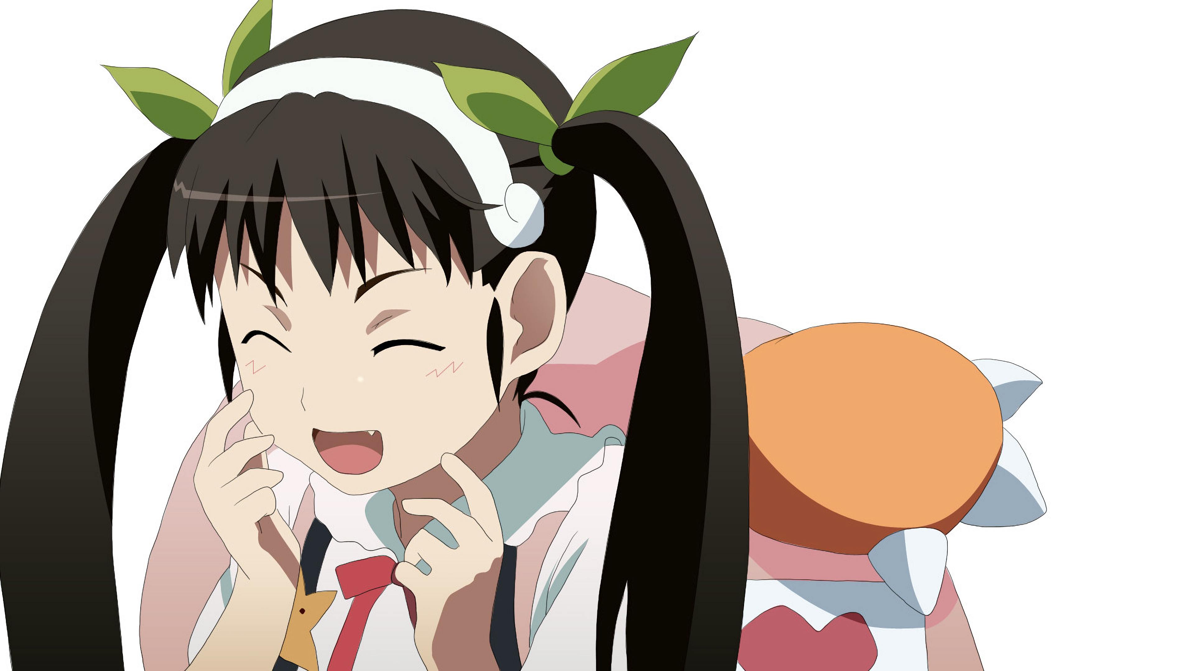 Monogatari (Anime), Monogatari series, Anime cartoon, Hachikuji Mayoi, 3840x2160 4K Desktop