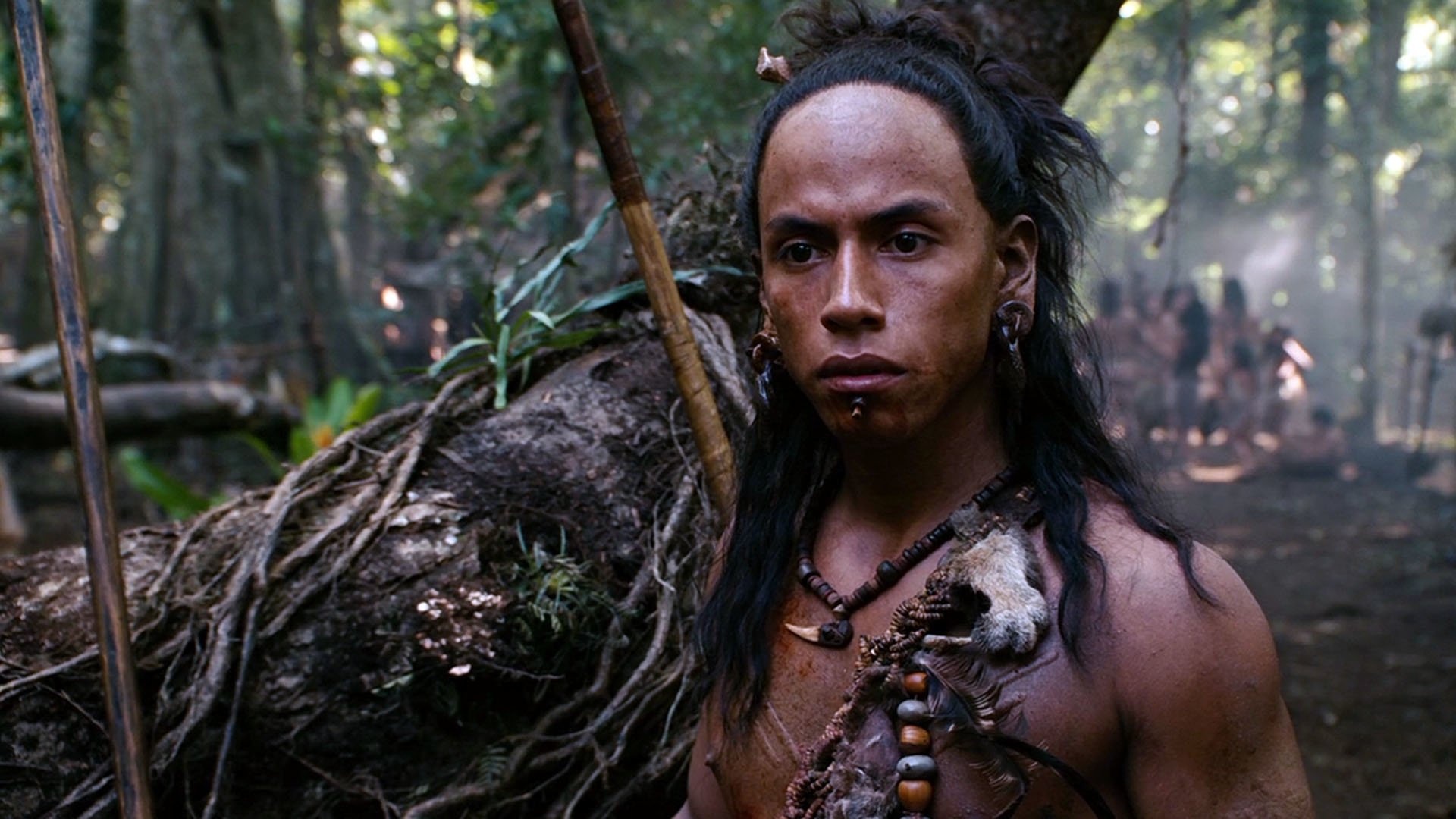 Apocalypto: The story revolves around Jaguar Paw, a young hunter in a remote Maya tribe. 1920x1080 Full HD Background.
