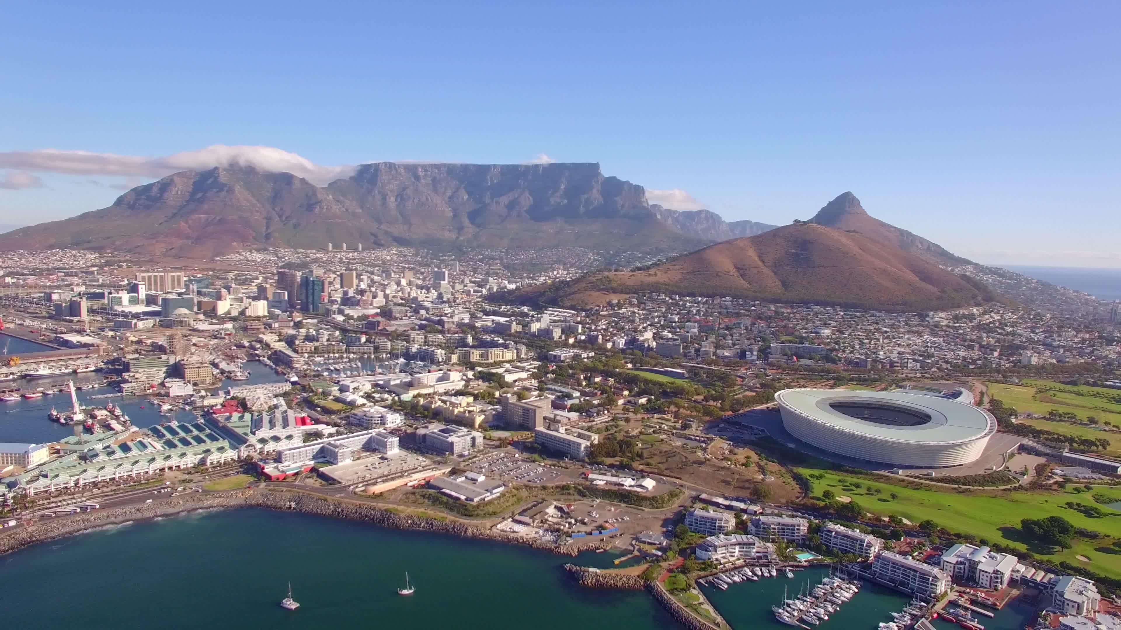 Cape Town, South Africa, Travels, Aerial drone view, 3840x2160 4K Desktop