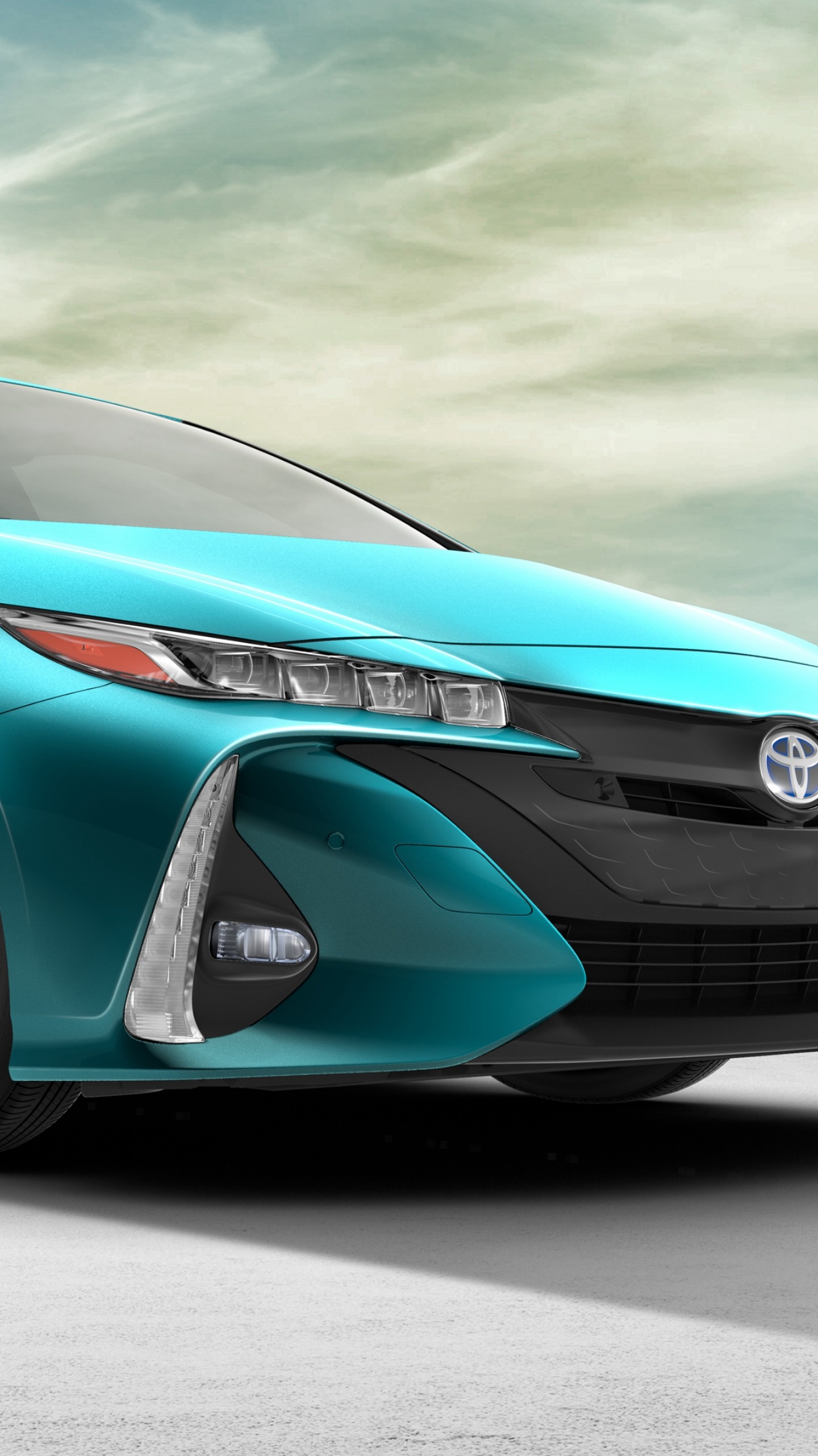 Toyota Prius, Eco-friendly hybrid, Futuristic design, Advanced features, 1440x2560 HD Handy