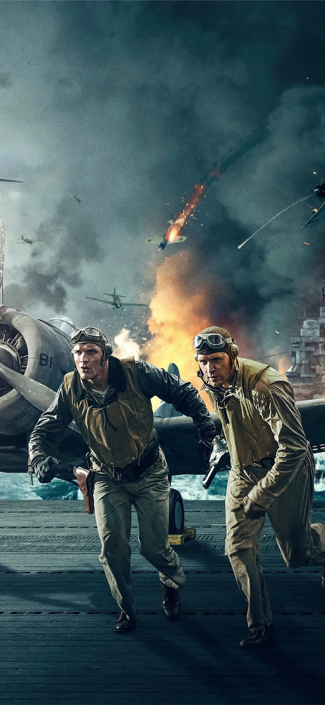 Midway (2019), 4K movie, Action-packed, Stunning visuals, 1130x2440 HD Phone