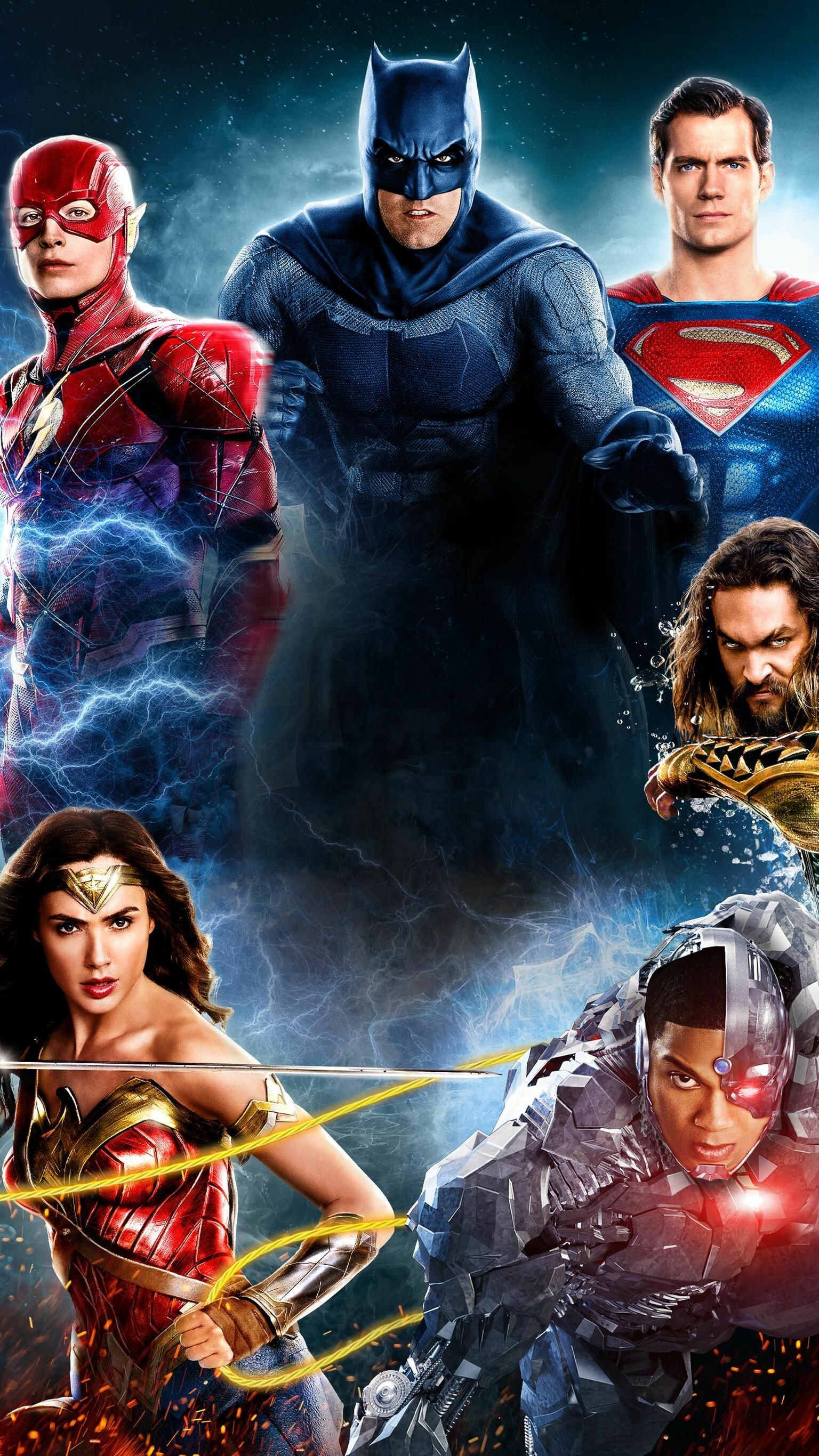 DC, Justice League, Backgrounds, Superheroes, 1540x2740 HD Phone