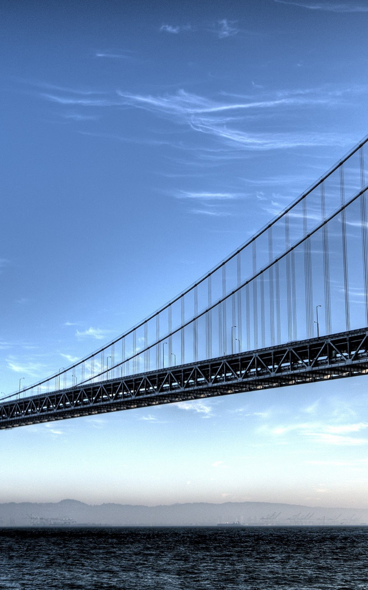 San Francisco sky nature, Wave bridge, 4K wallpaper, Golden Gate wonder, 1200x1920 HD Handy