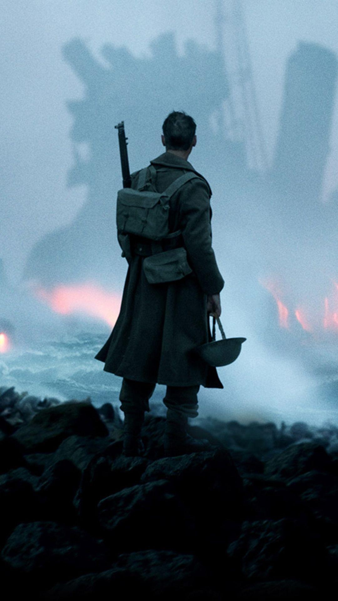 Dunkirk 2017, War film, Intense action, Christopher Nolan, 1080x1920 Full HD Handy