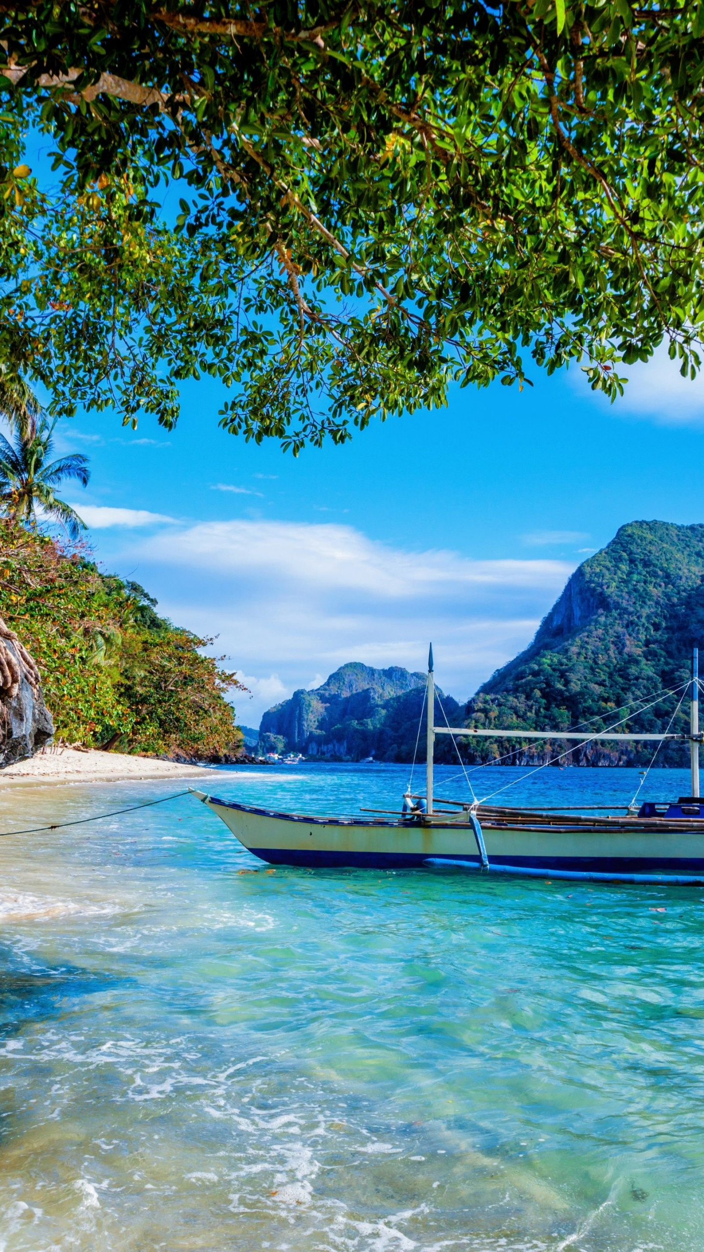 Stunning beach, HD wallpaper, Desktop beauty, Tropical paradise, 1440x2560 HD Handy